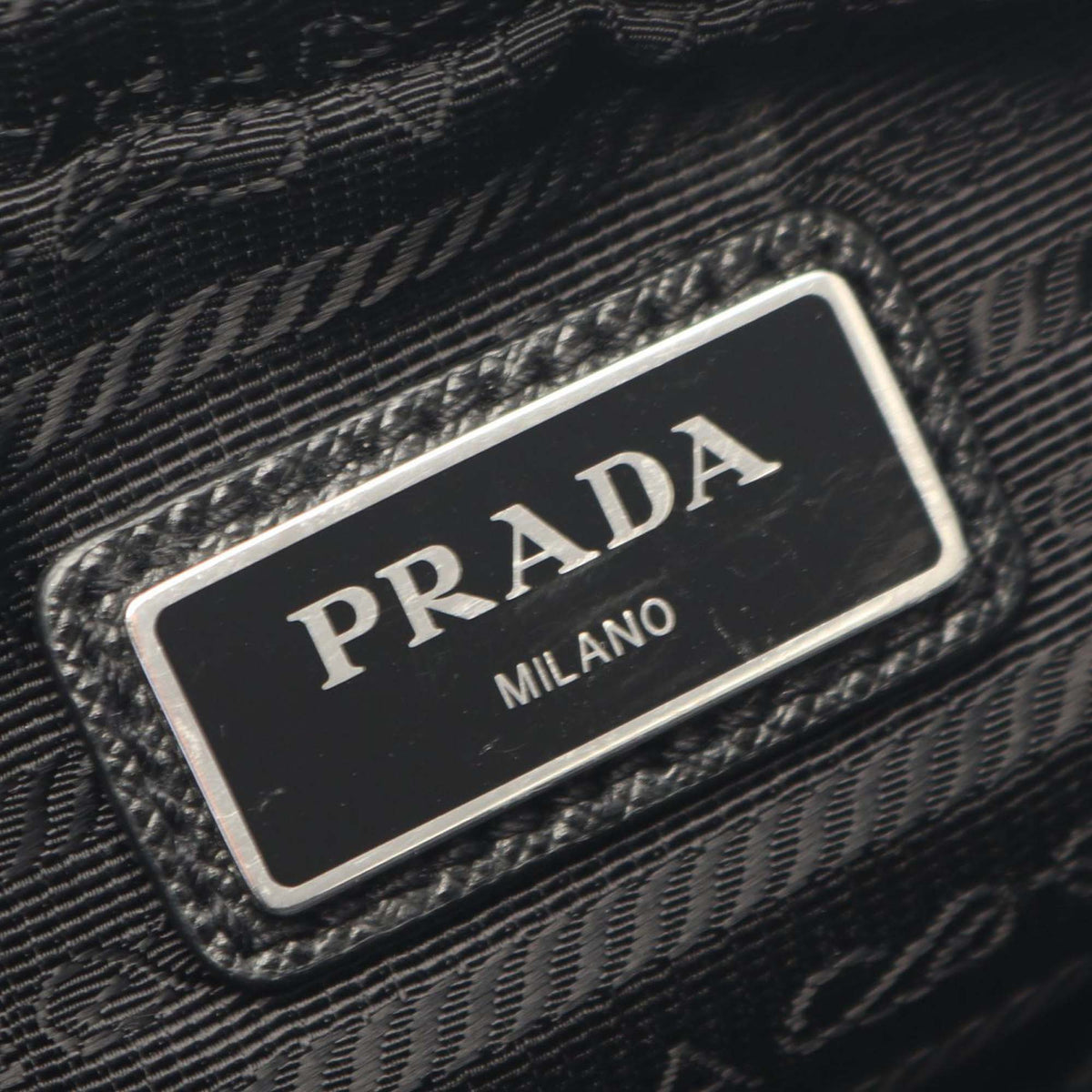 Prada Saffiano Trimmed Re Nylon Zip Top Crossbody