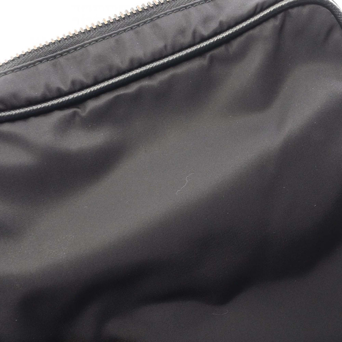 Prada Saffiano Trimmed Re Nylon Zip Top Crossbody