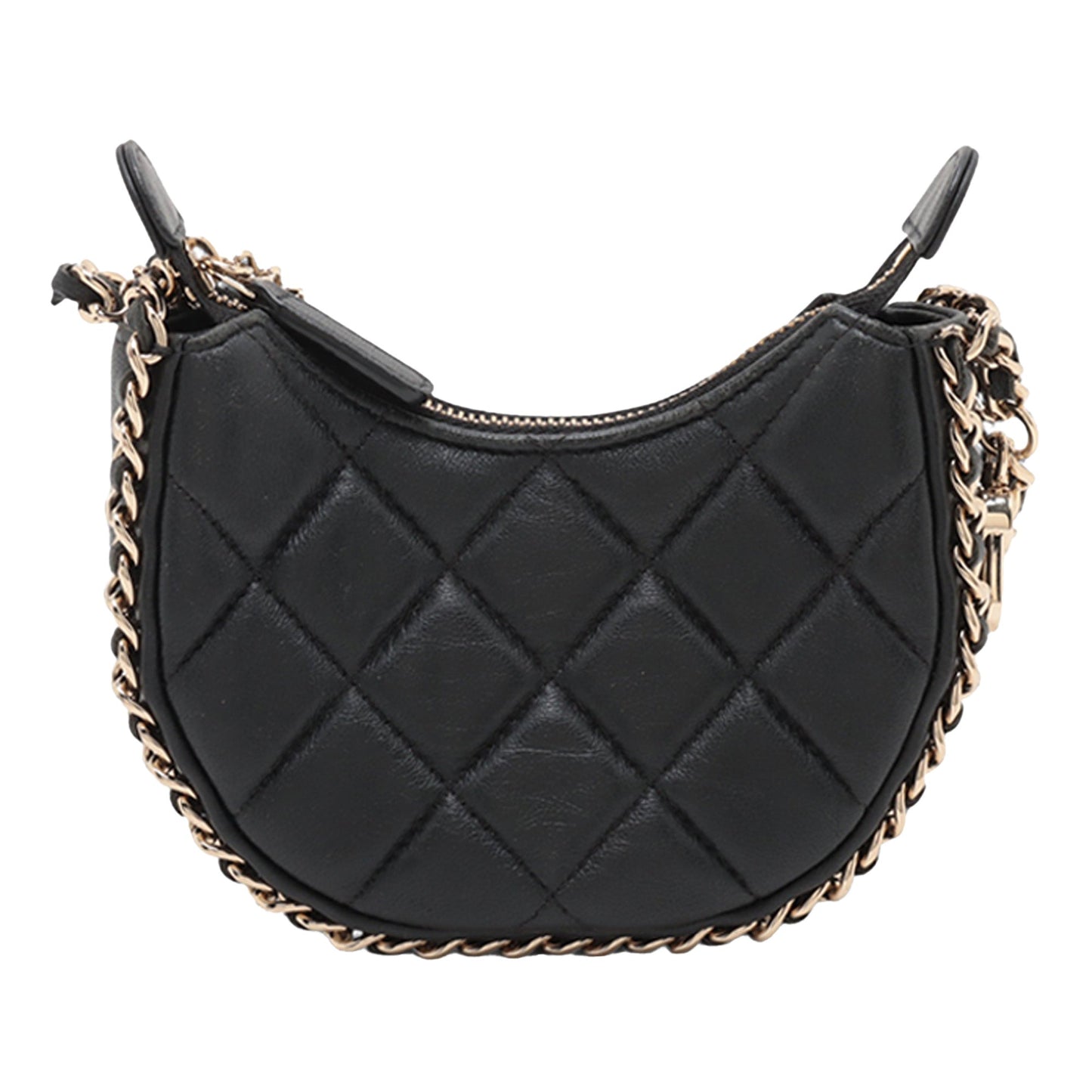 Chanel Mini Quilted Lambskin Chain Around Hook Hobo