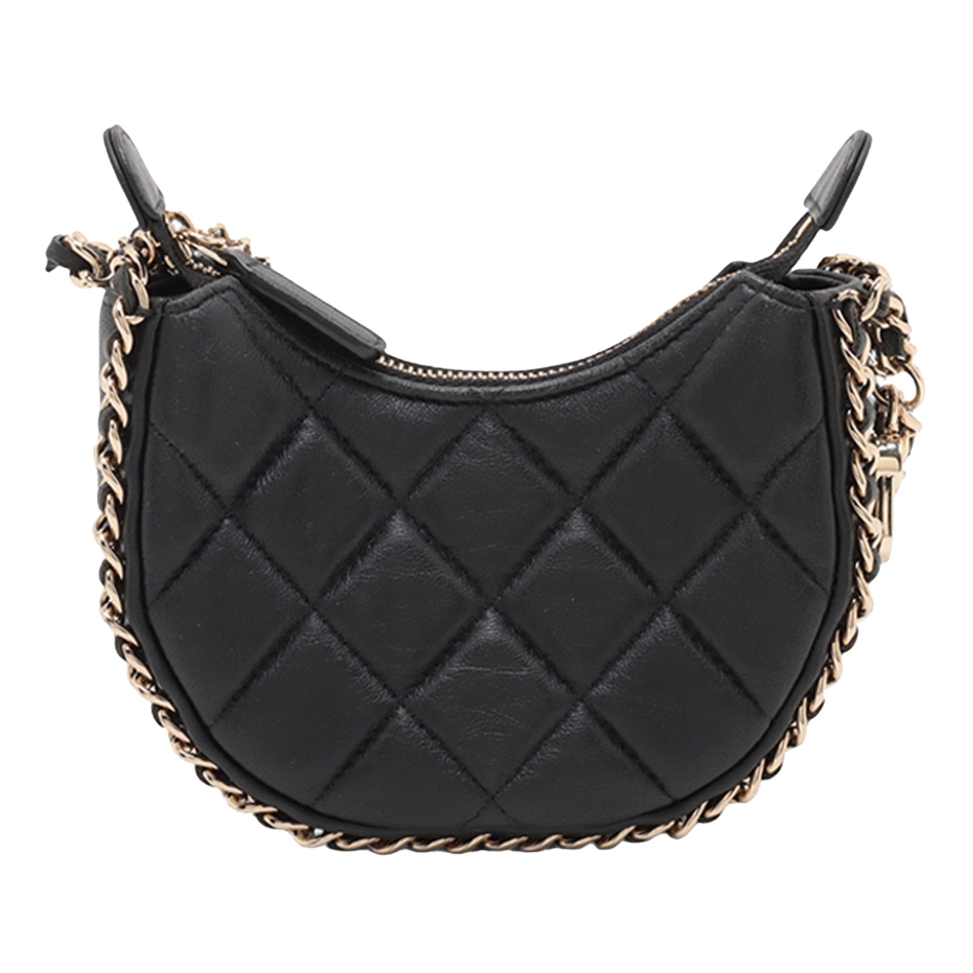 Chanel Mini Quilted Lambskin Chain Around Hook Hobo