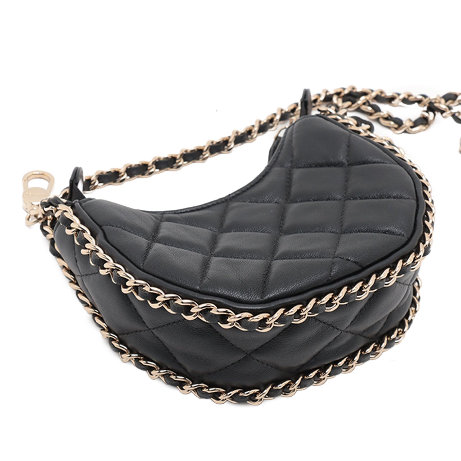 Chanel Mini Quilted Lambskin Chain Around Hook Hobo