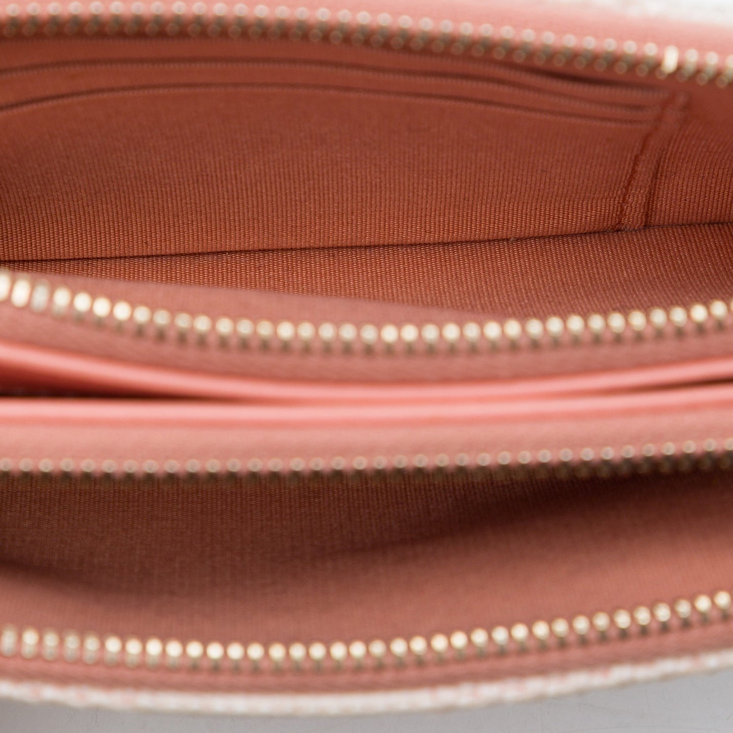 Chanel Raffia Deauville Double Zip Clutch with Chain