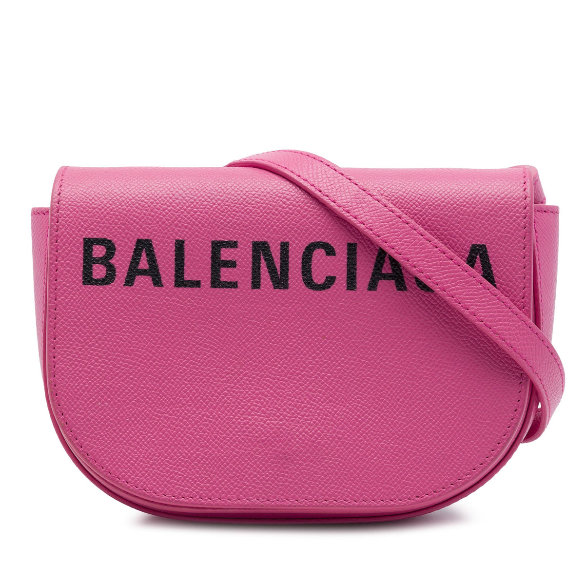 Balenciaga Grained Calfskin Logo Ville Day Crossbody XS