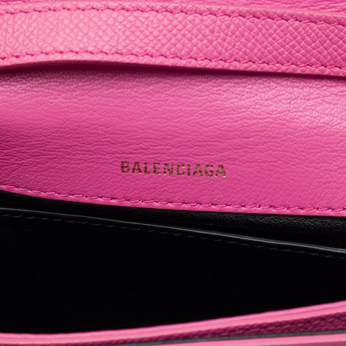 Balenciaga Grained Calfskin Logo Ville Day Crossbody XS