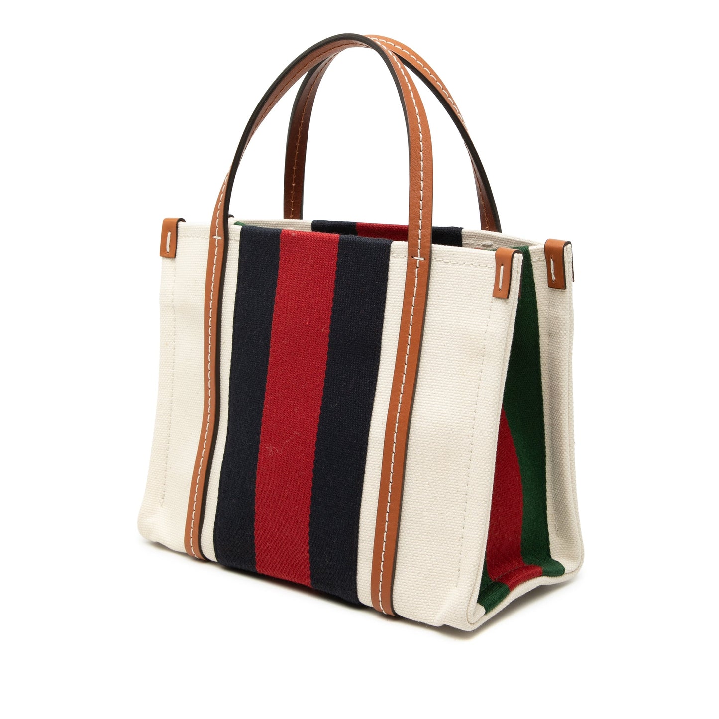 Gucci Mini Canvas Interlocking G Web Tote