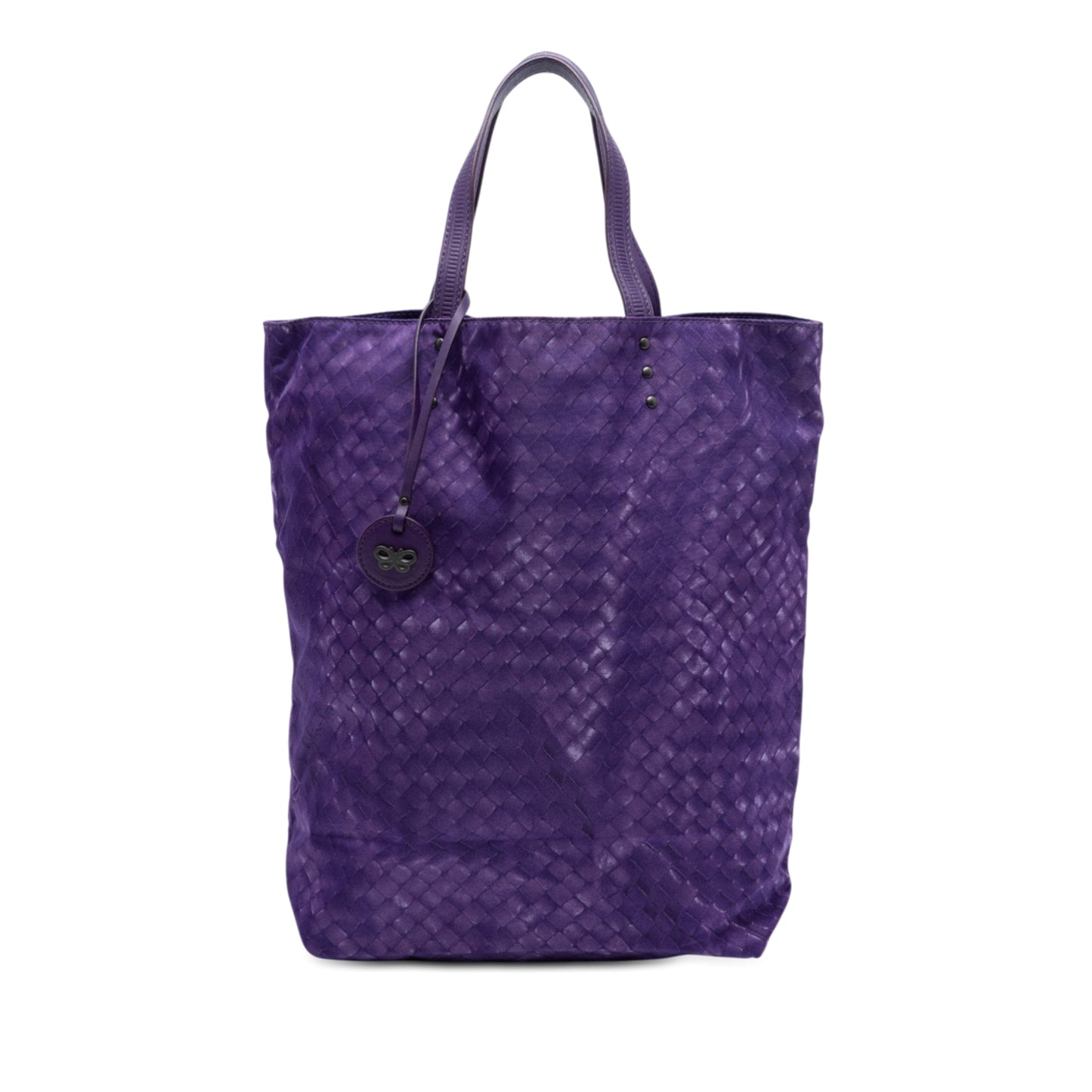 Bottega Veneta Nylon Intrecciolusion Vertical Tote