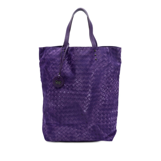 Bottega Veneta Nylon Intrecciolusion Vertical Tote