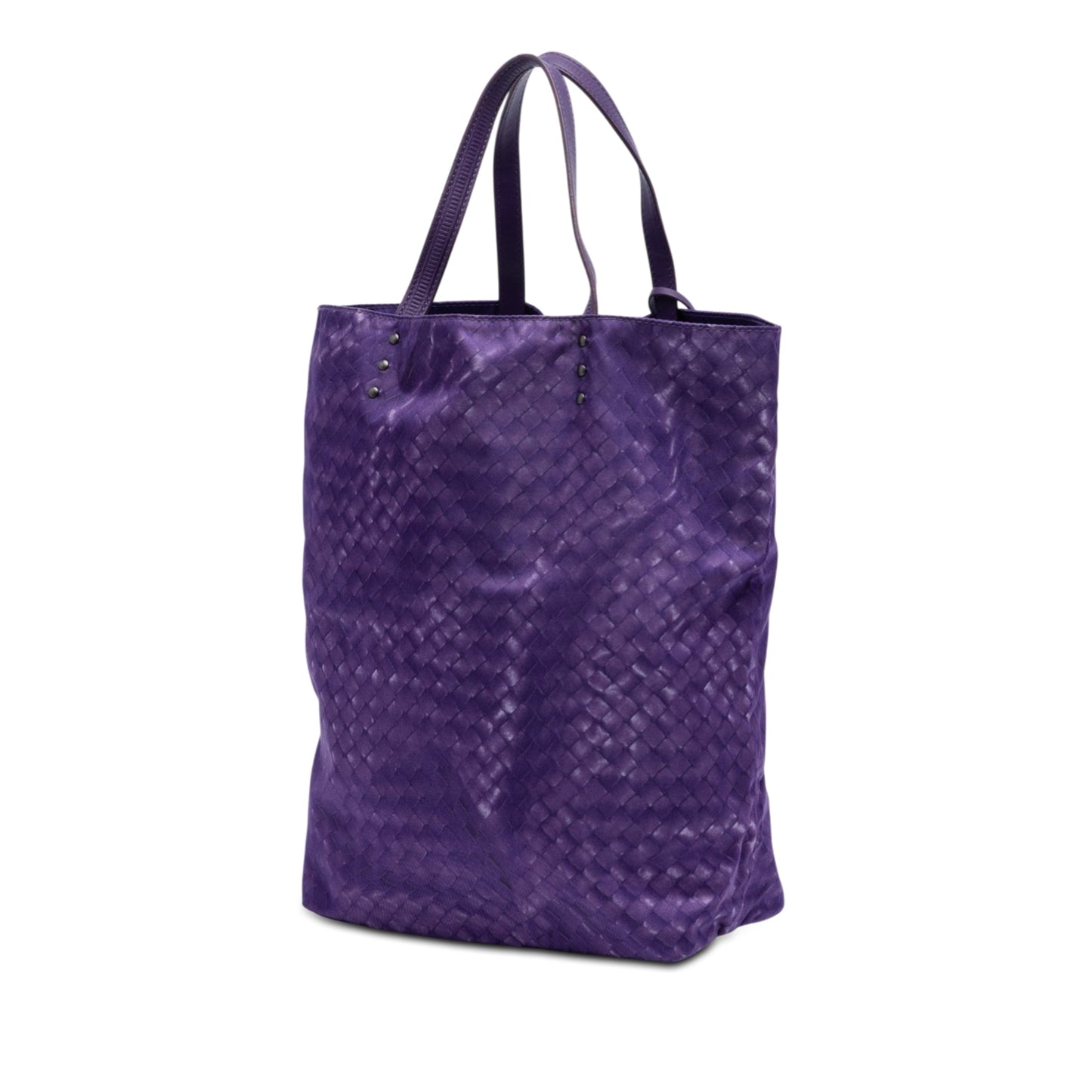 Bottega Veneta Nylon Intrecciolusion Vertical Tote
