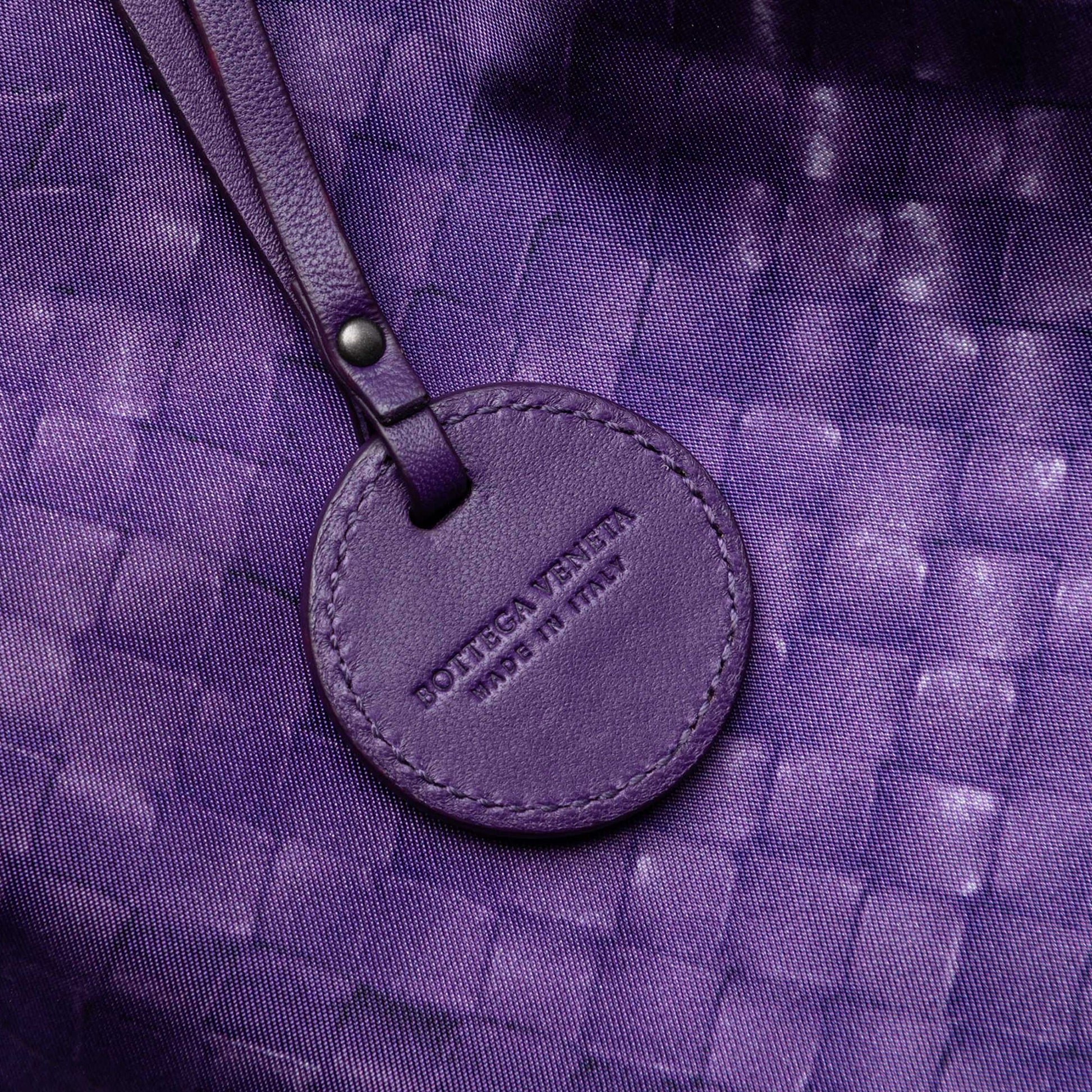 Bottega Veneta Nylon Intrecciolusion Vertical Tote