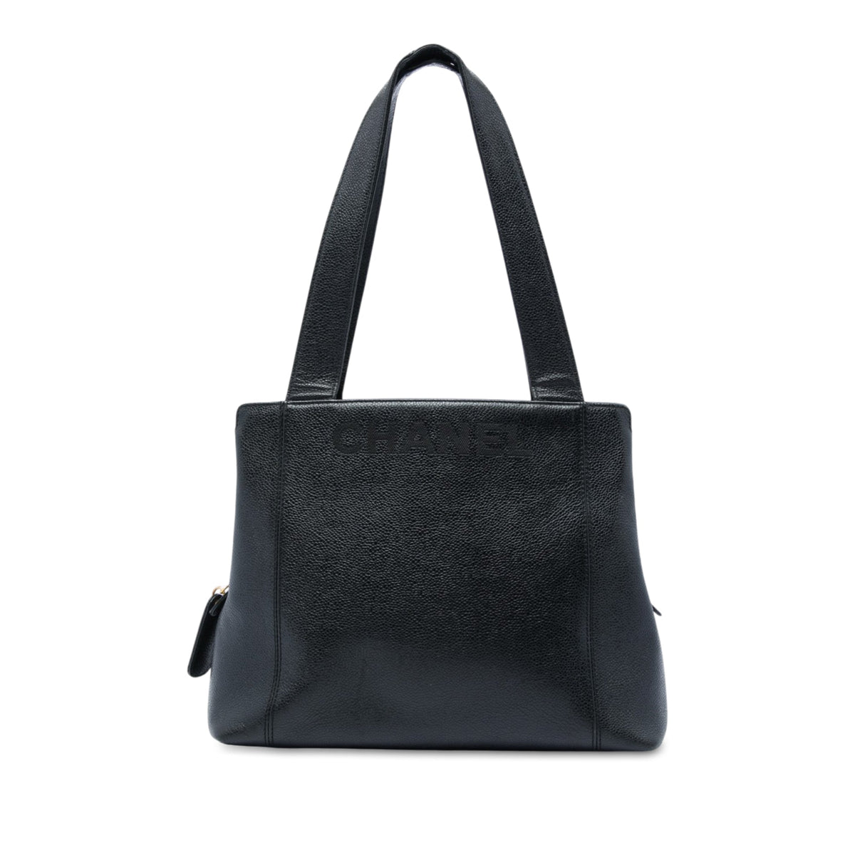 Chanel Caviar LAX Embroidered Logo Tote