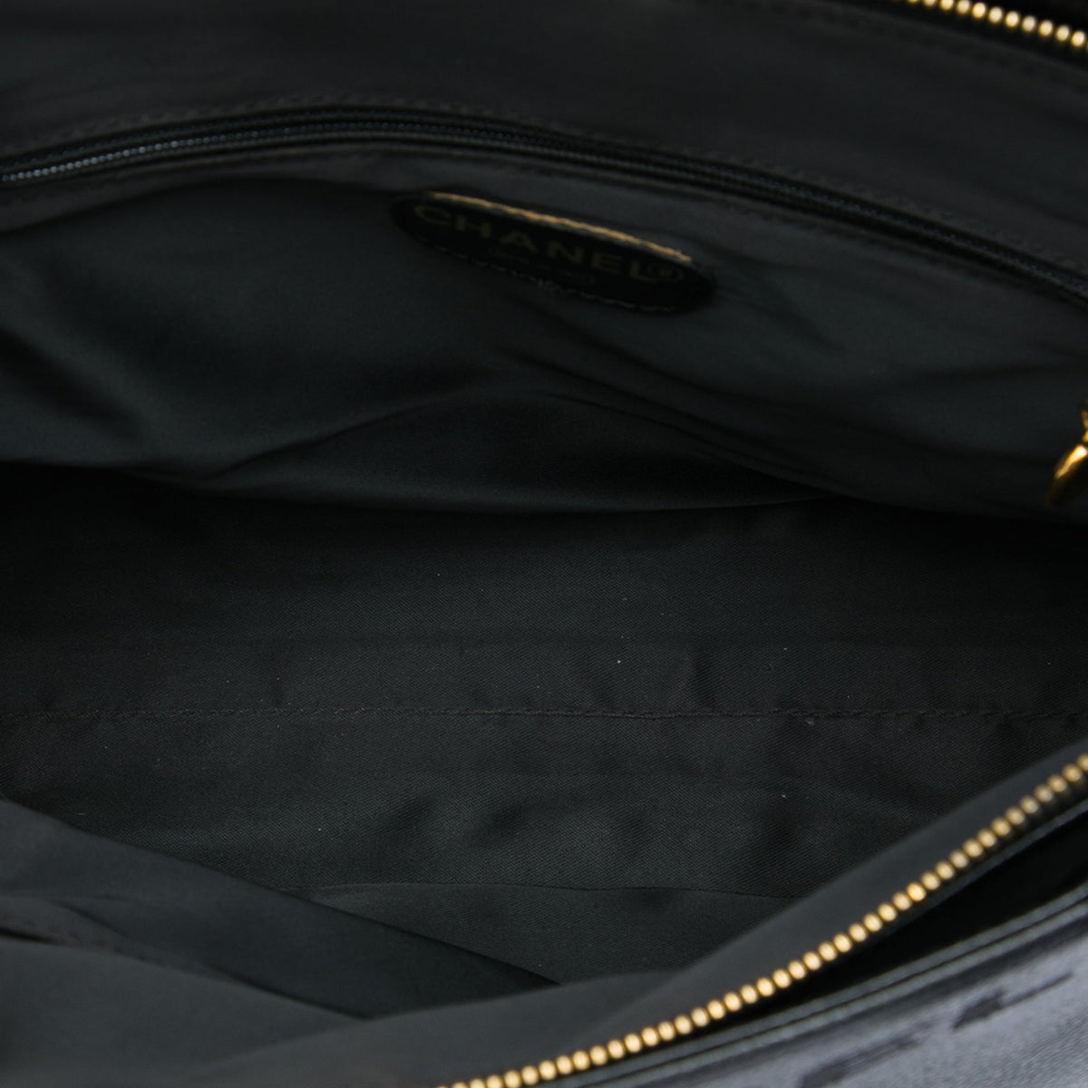 Chanel Caviar LAX Embroidered Logo Tote