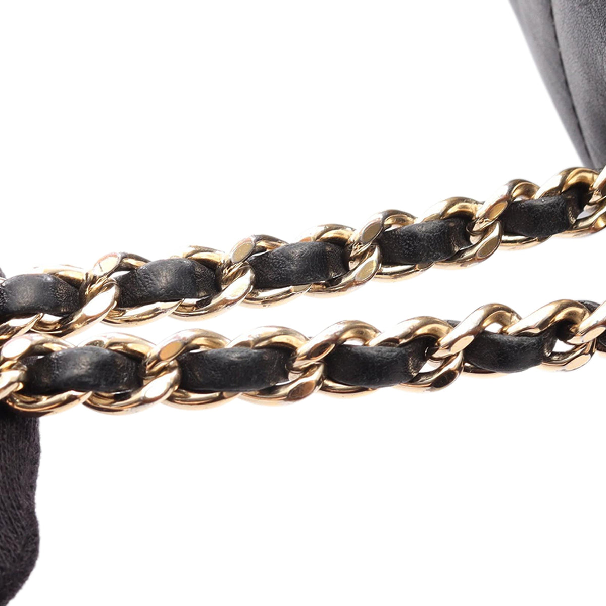 Chanel Small Chevron Lambskin Statement Flap