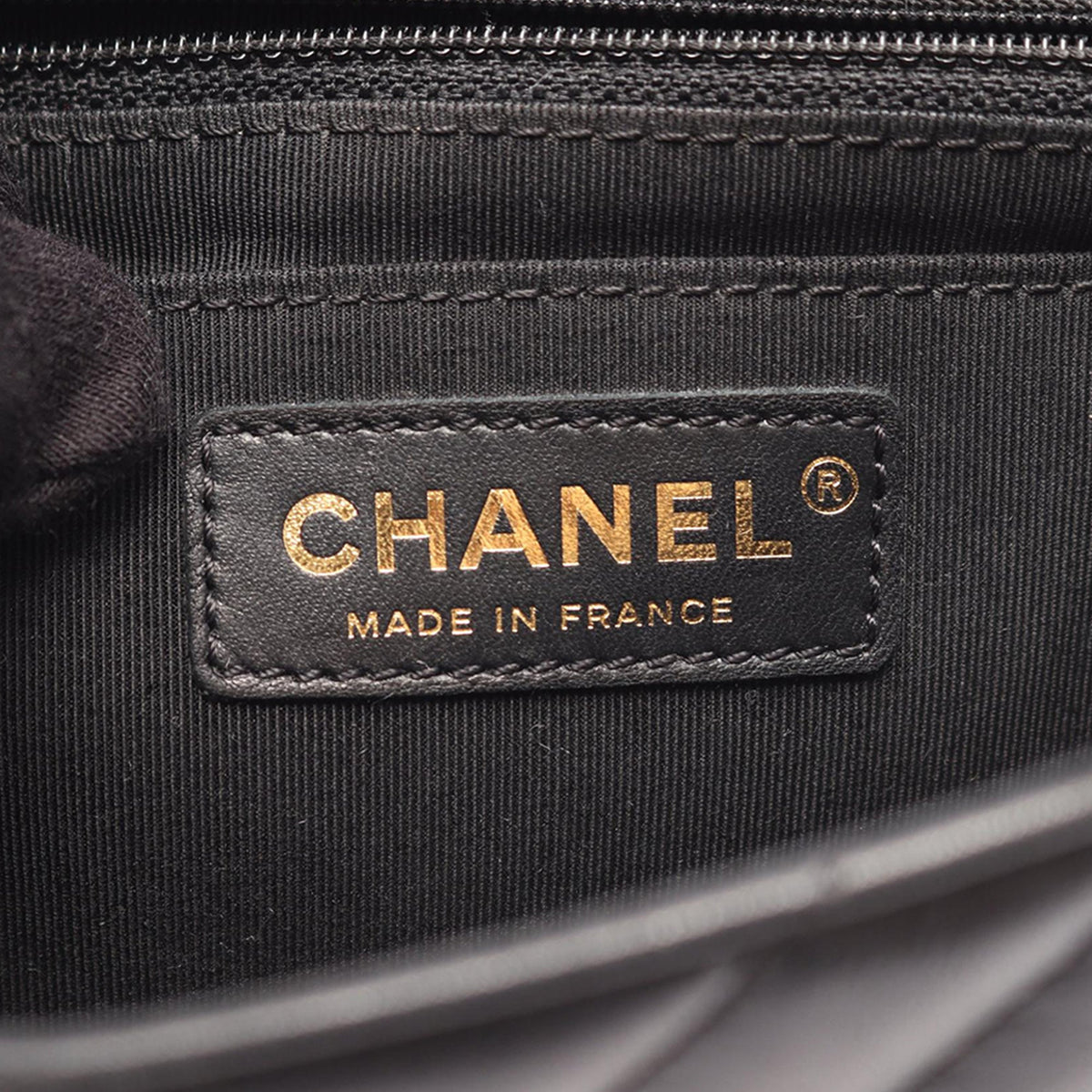 Chanel Small Chevron Lambskin Statement Flap