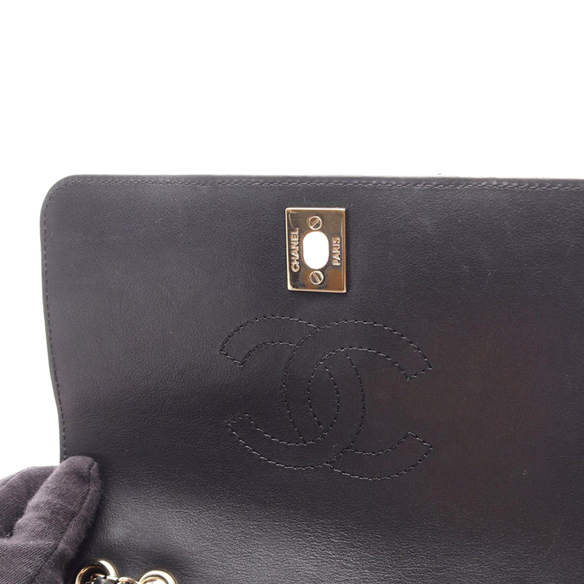 Chanel Small Chevron Lambskin Statement Flap