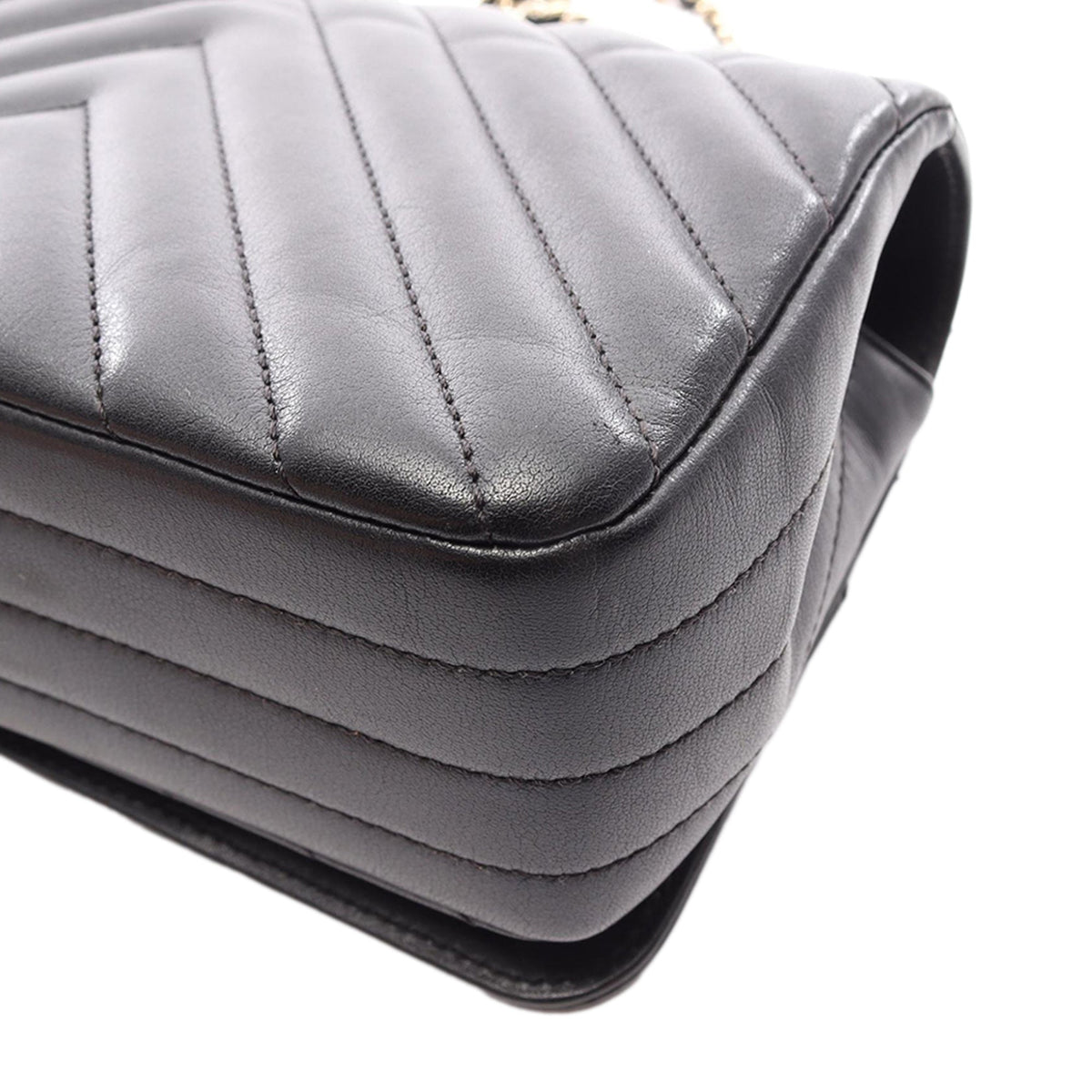 Chanel Small Chevron Lambskin Statement Flap