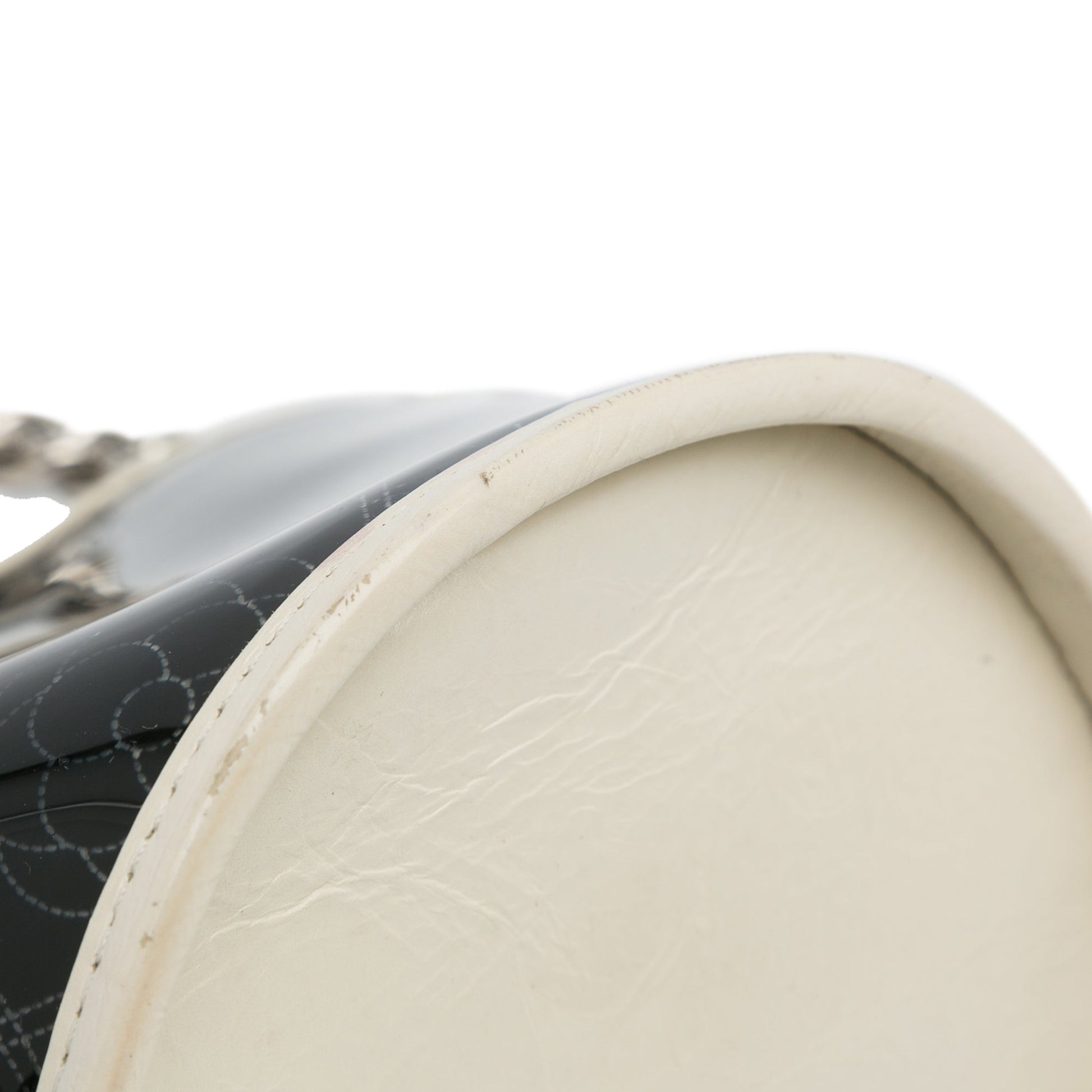 Chanel Crumpled Calfskin PVC Camellia Bucket