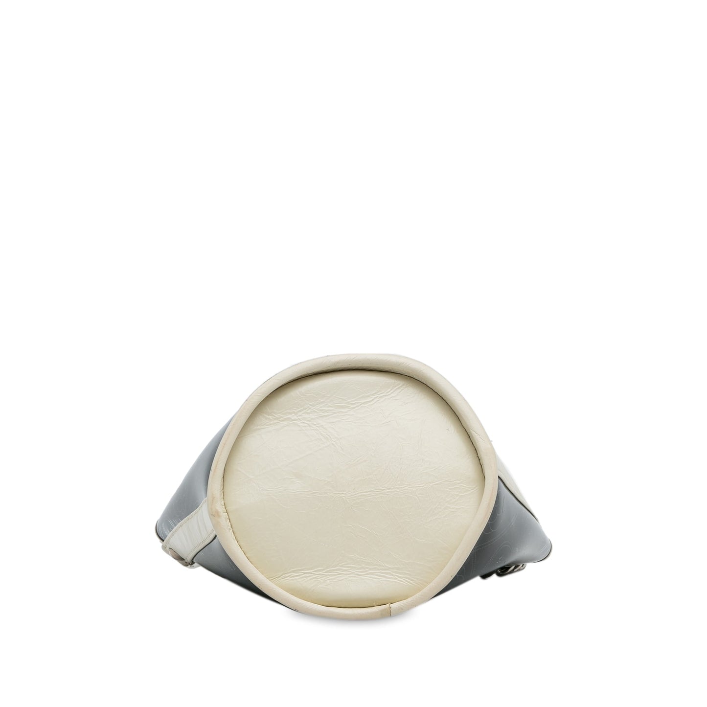 Chanel Crumpled Calfskin PVC Camellia Bucket