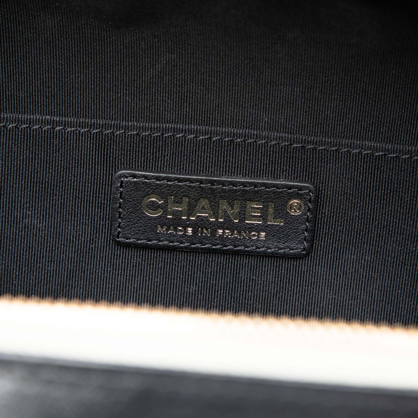 Chanel CC Quilted Crumpled Calfskin Vanity Case