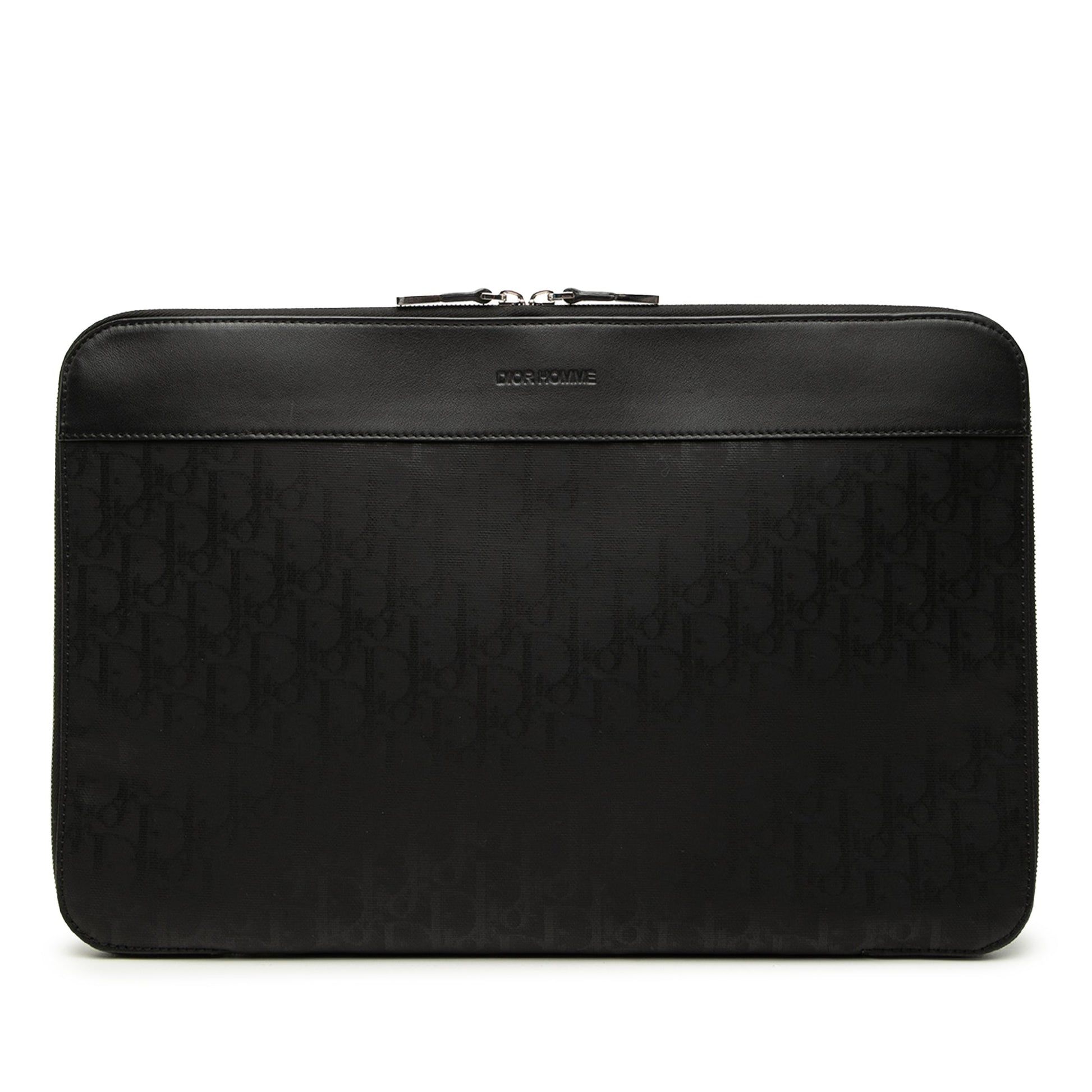 Dior Oblique Coated Canvas Homme Zip Laptop Sleeve