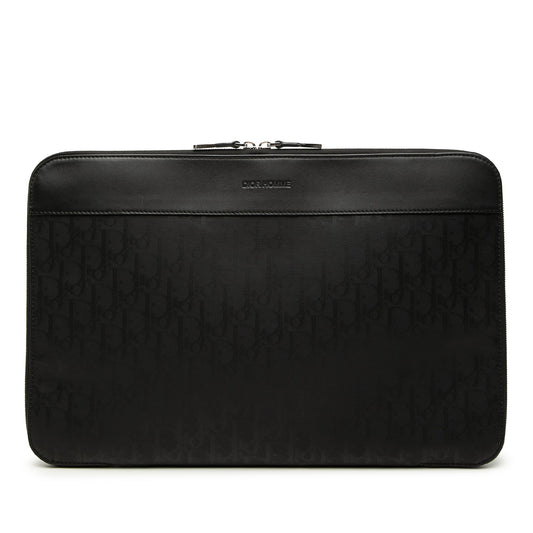 Dior Oblique Coated Canvas Homme Zip Laptop Sleeve