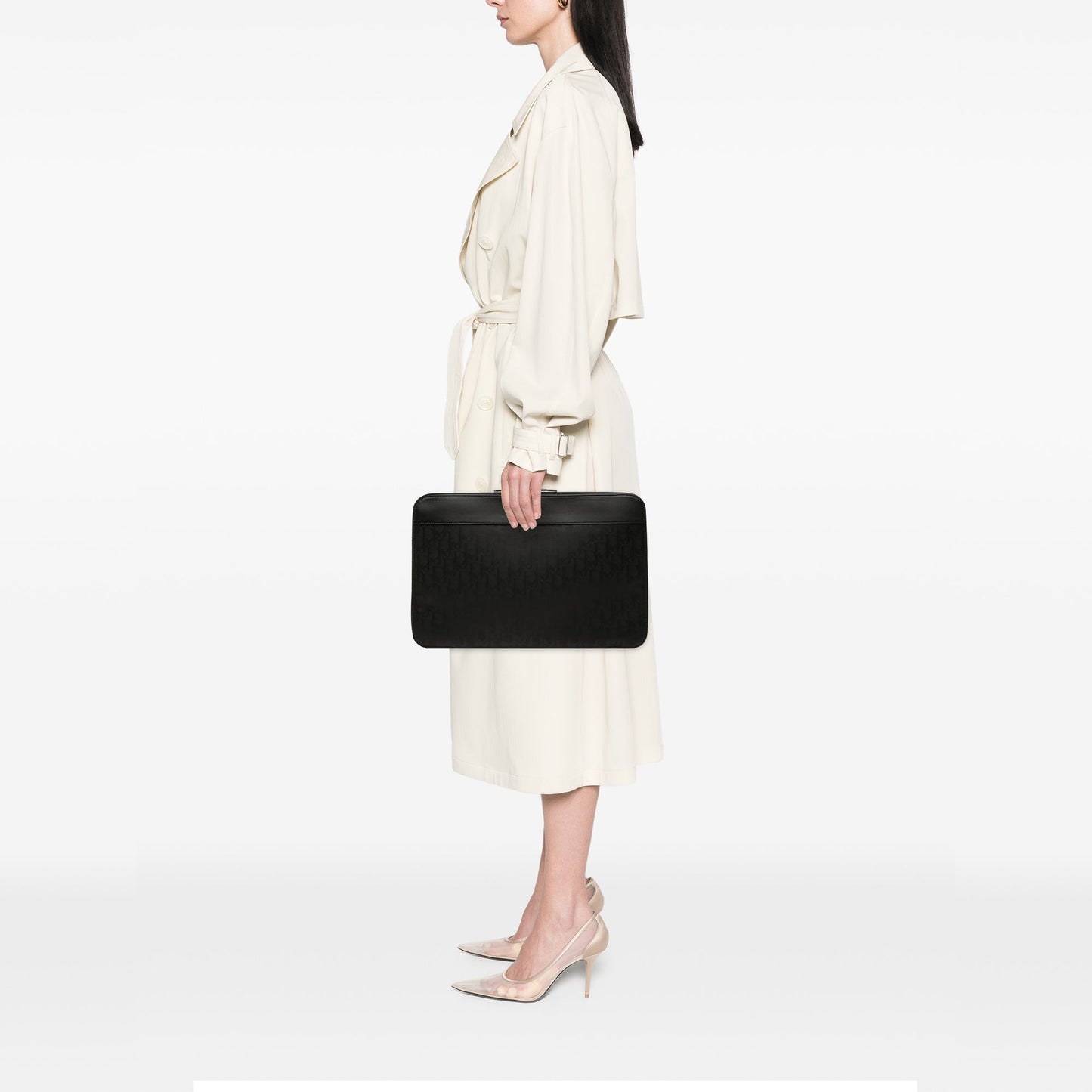 Dior Oblique Coated Canvas Homme Zip Laptop Sleeve