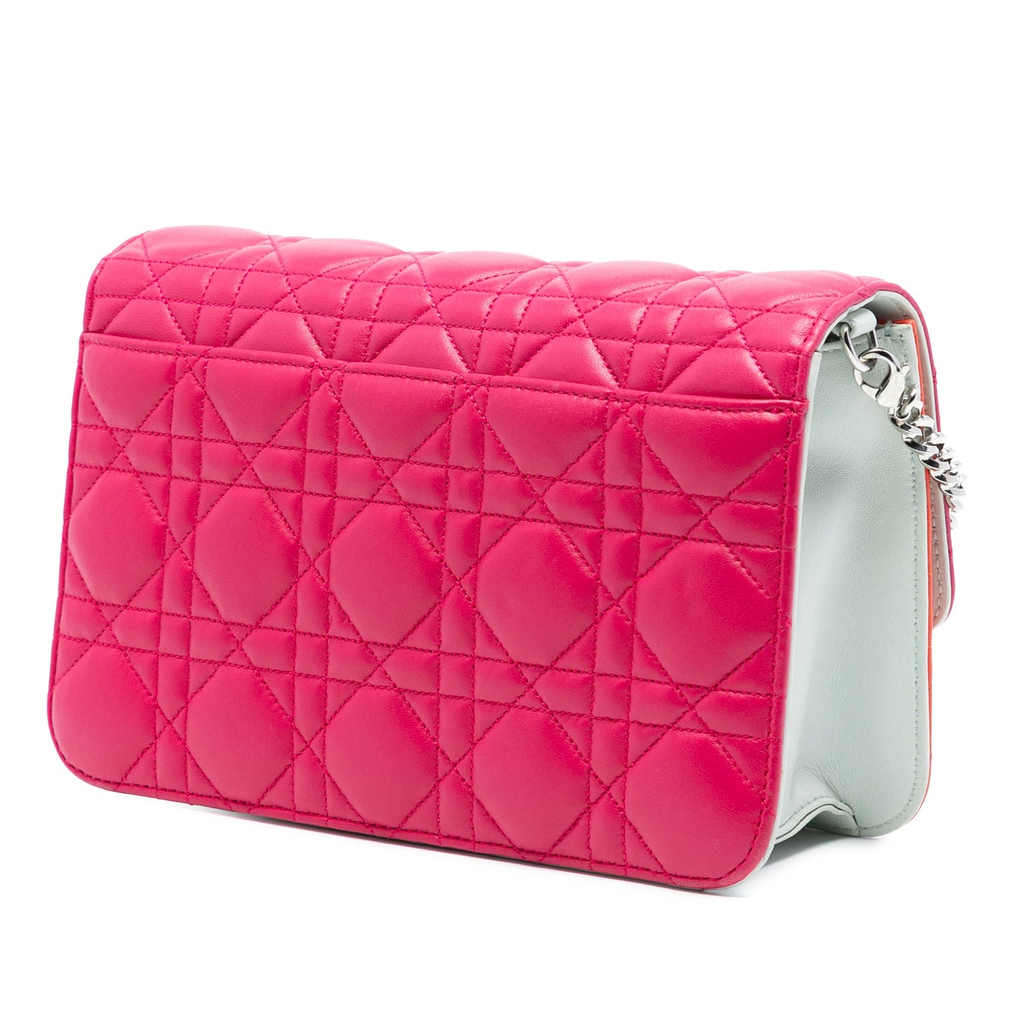 Dior Tricolor Lambskin Cannage Miss Dior Promenade Flap