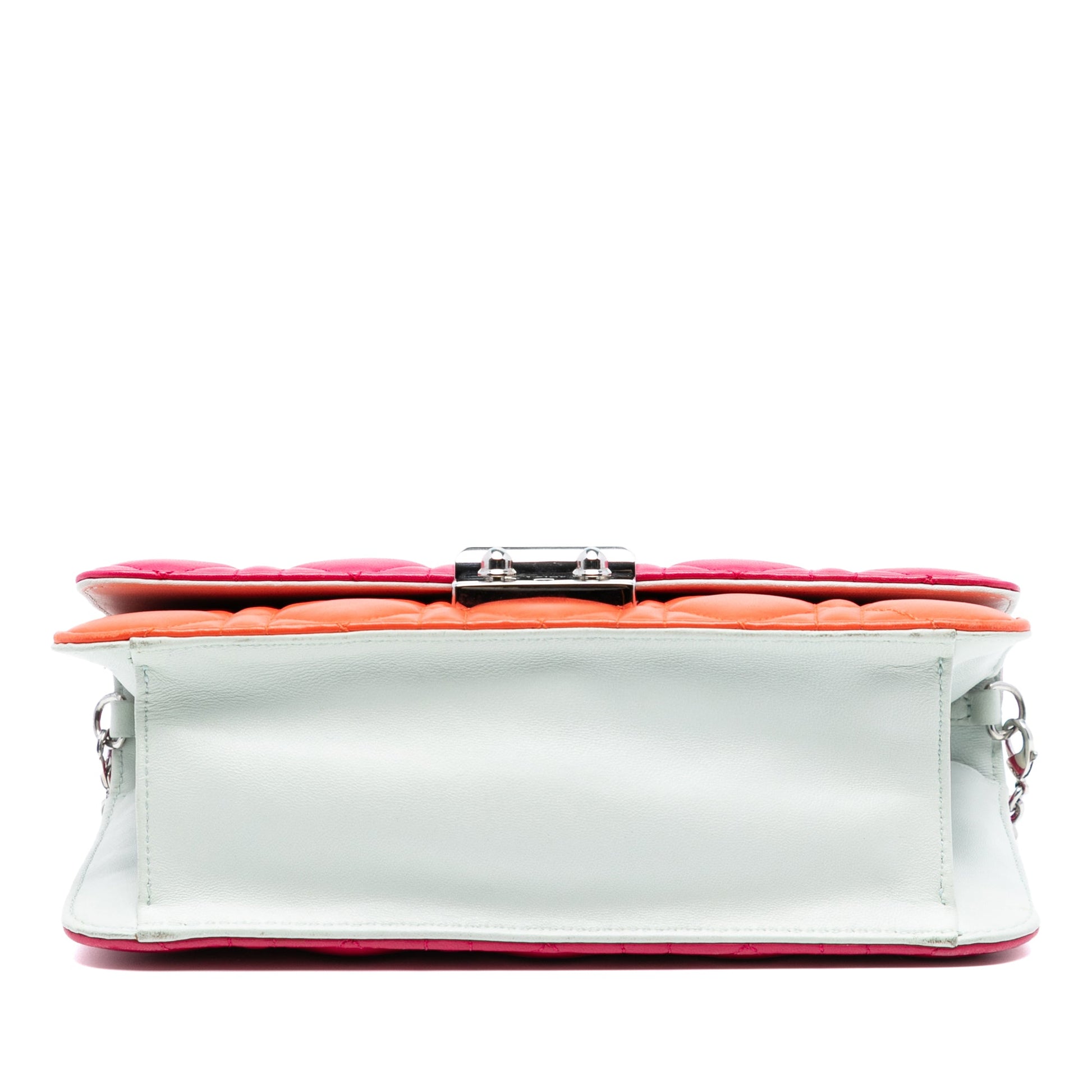 Dior Tricolor Lambskin Cannage Miss Dior Promenade Flap