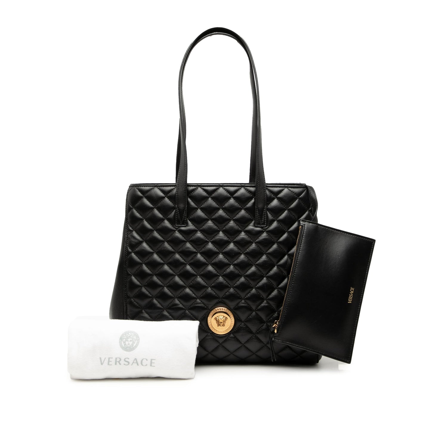 Medium Quilted Nappa Leather La Medusa Tote