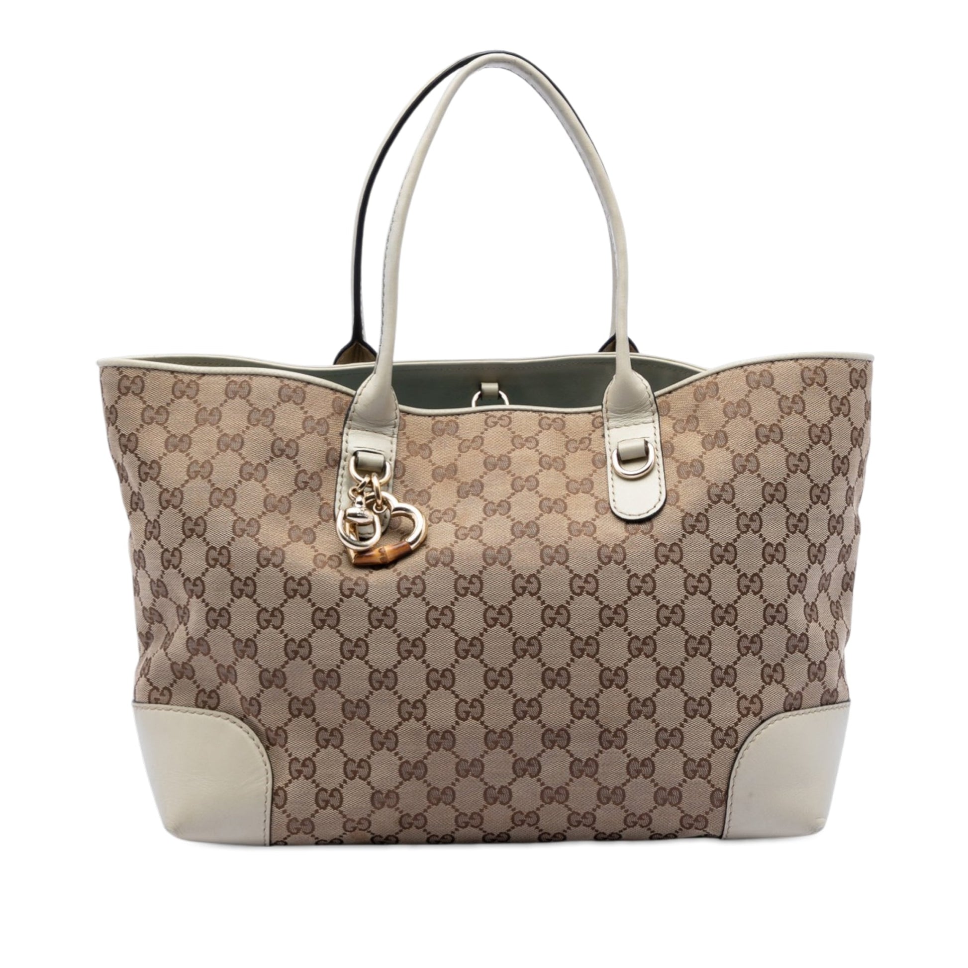 Gucci GG Canvas Heart Bit Tote