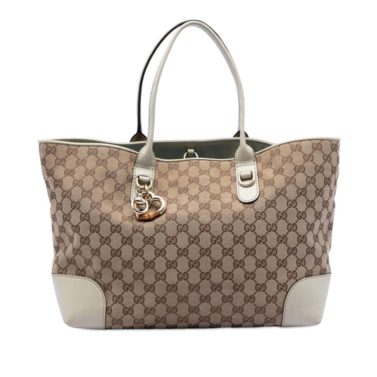 Gucci GG Canvas Heart Bit Tote