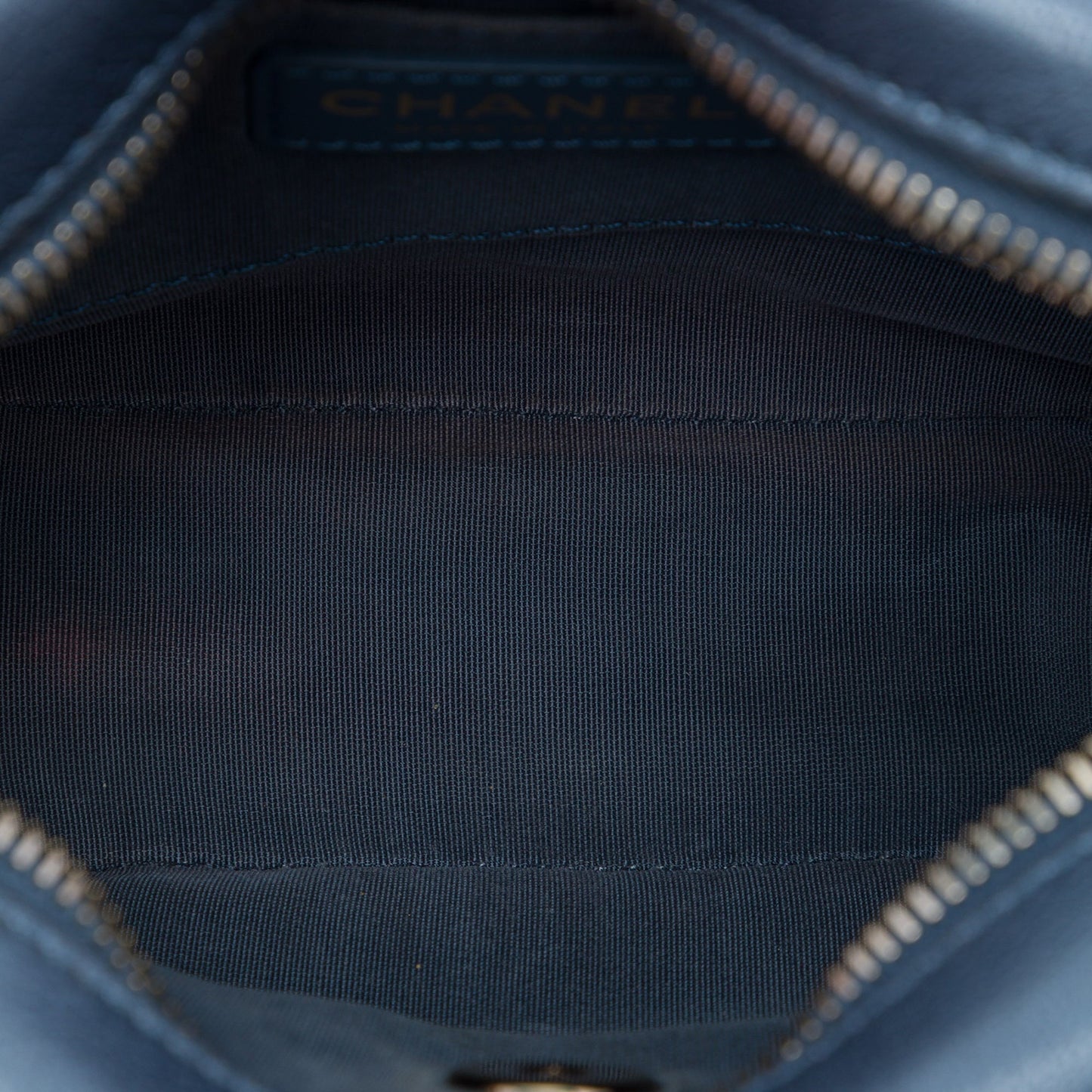 Chanel Small Quilted Metallic Goatskin Casual Trip Camera Bag