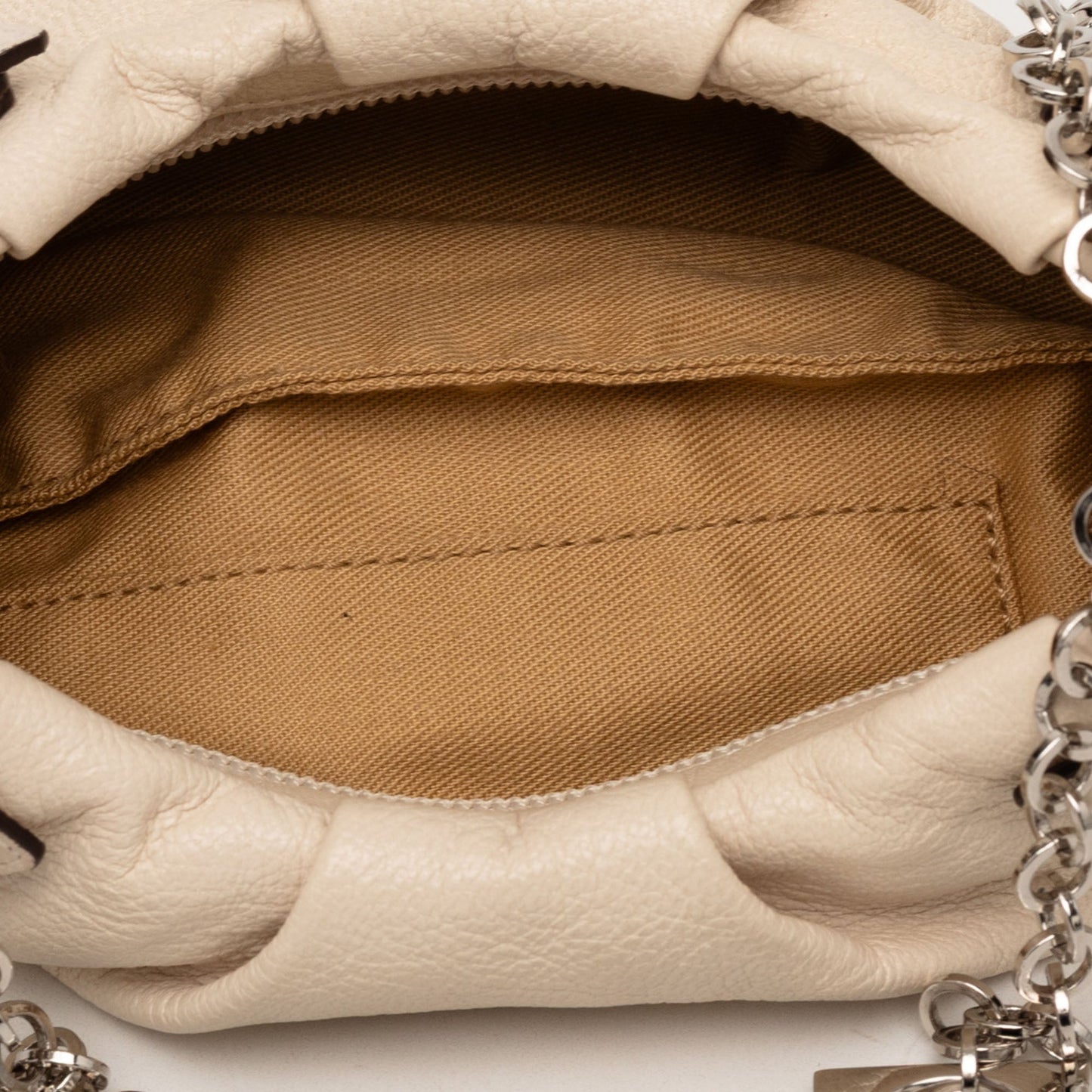 Ferragamo Leather Gancini Side Buckle Chain Hobo