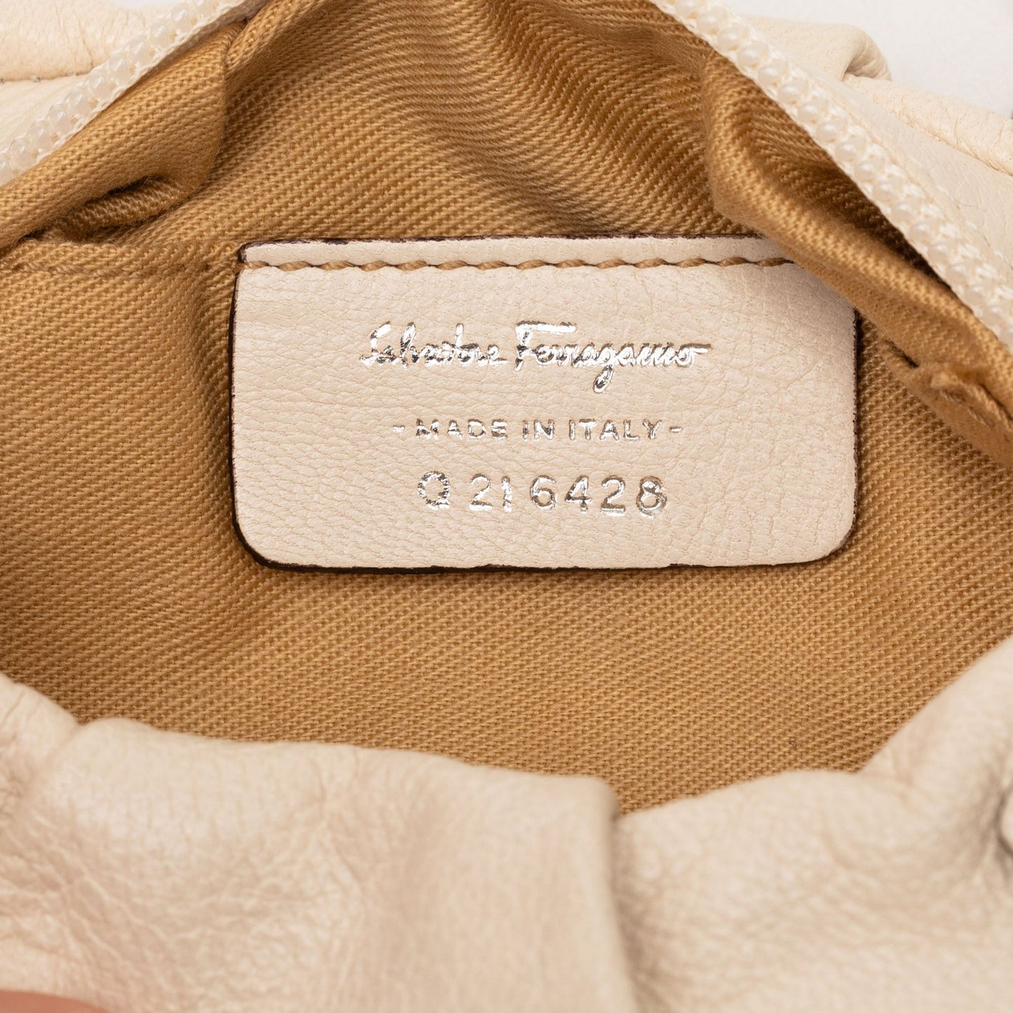 Ferragamo Leather Gancini Side Buckle Chain Hobo