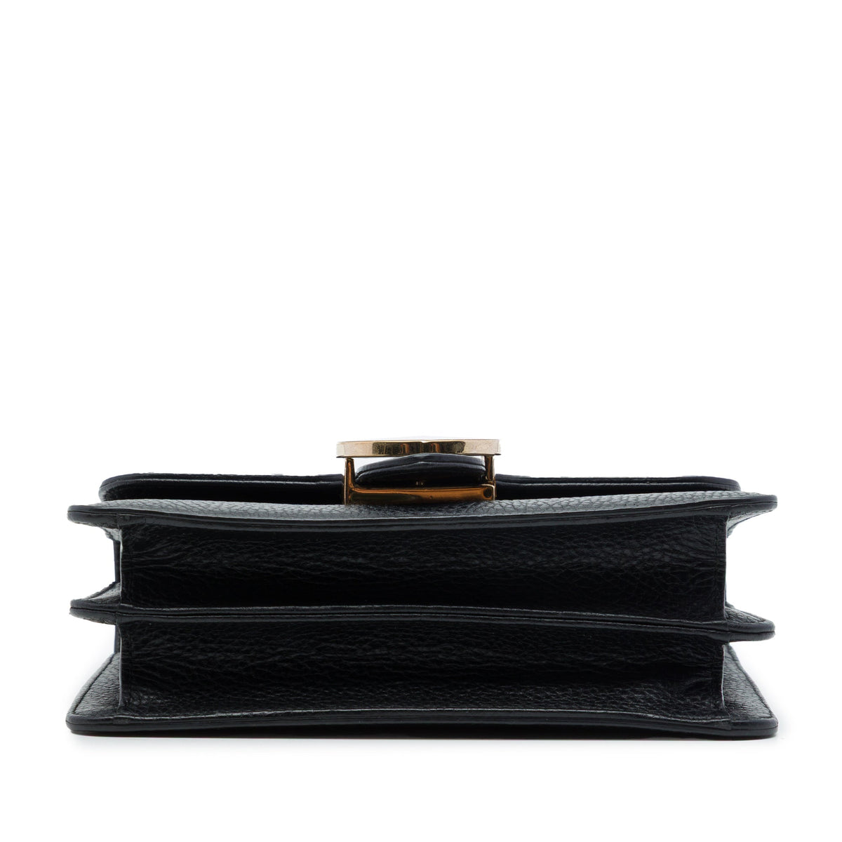 Gucci Small Dollar Calfskin Interlocking G Crossbody — Black