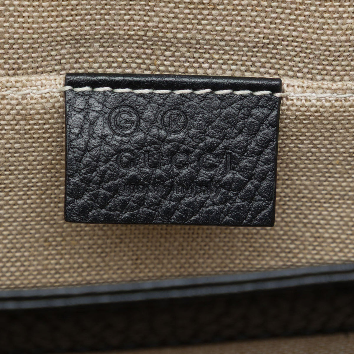 Gucci Small Dollar Calfskin Interlocking G Crossbody — Black