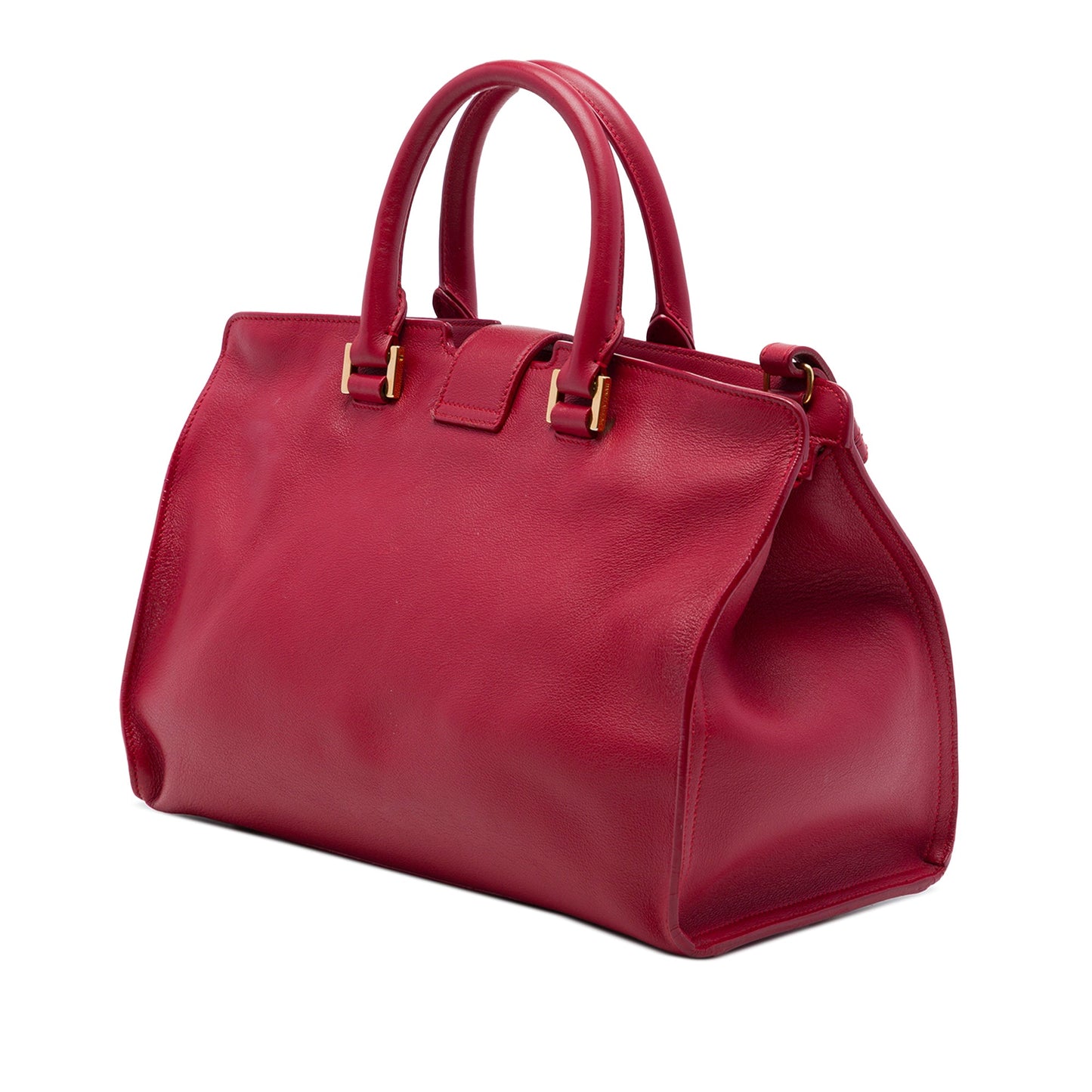 Saint Laurent Small Leather Monogram Downtown Cabas Satchel