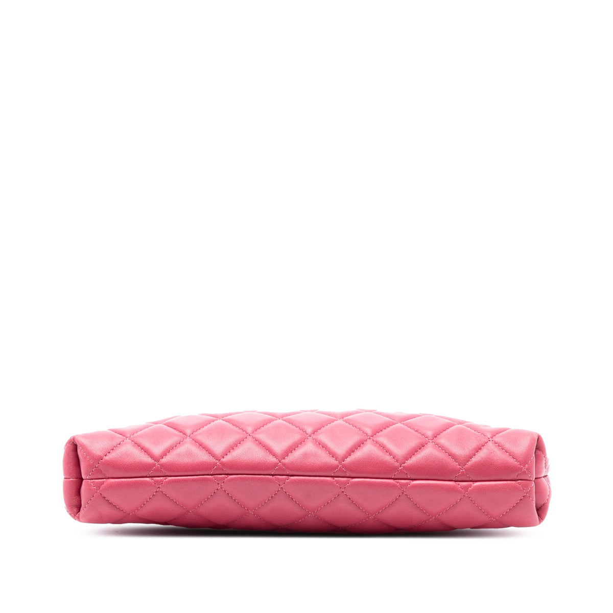 Chanel Quilted Lambskin Kiss Lock Clutch