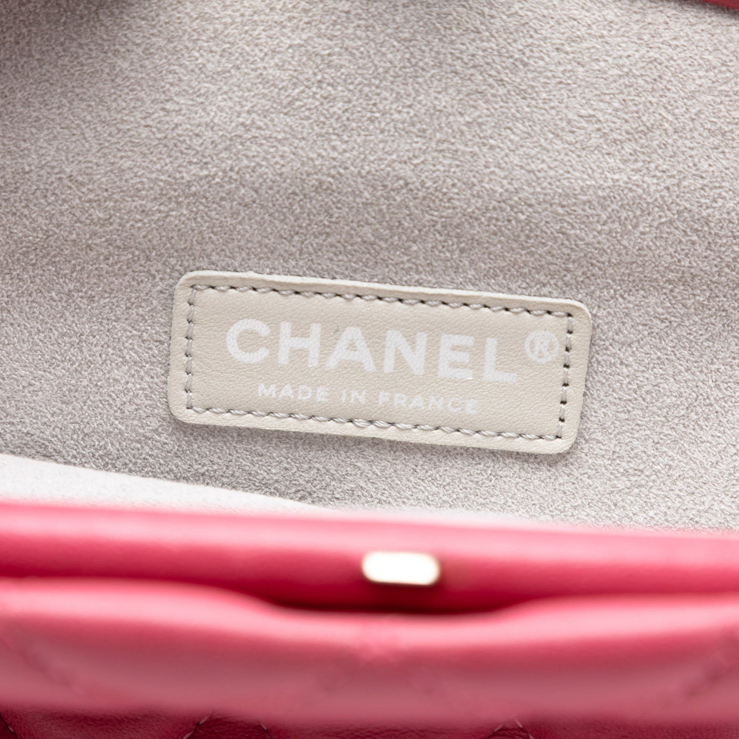 Chanel Quilted Lambskin Kiss Lock Clutch