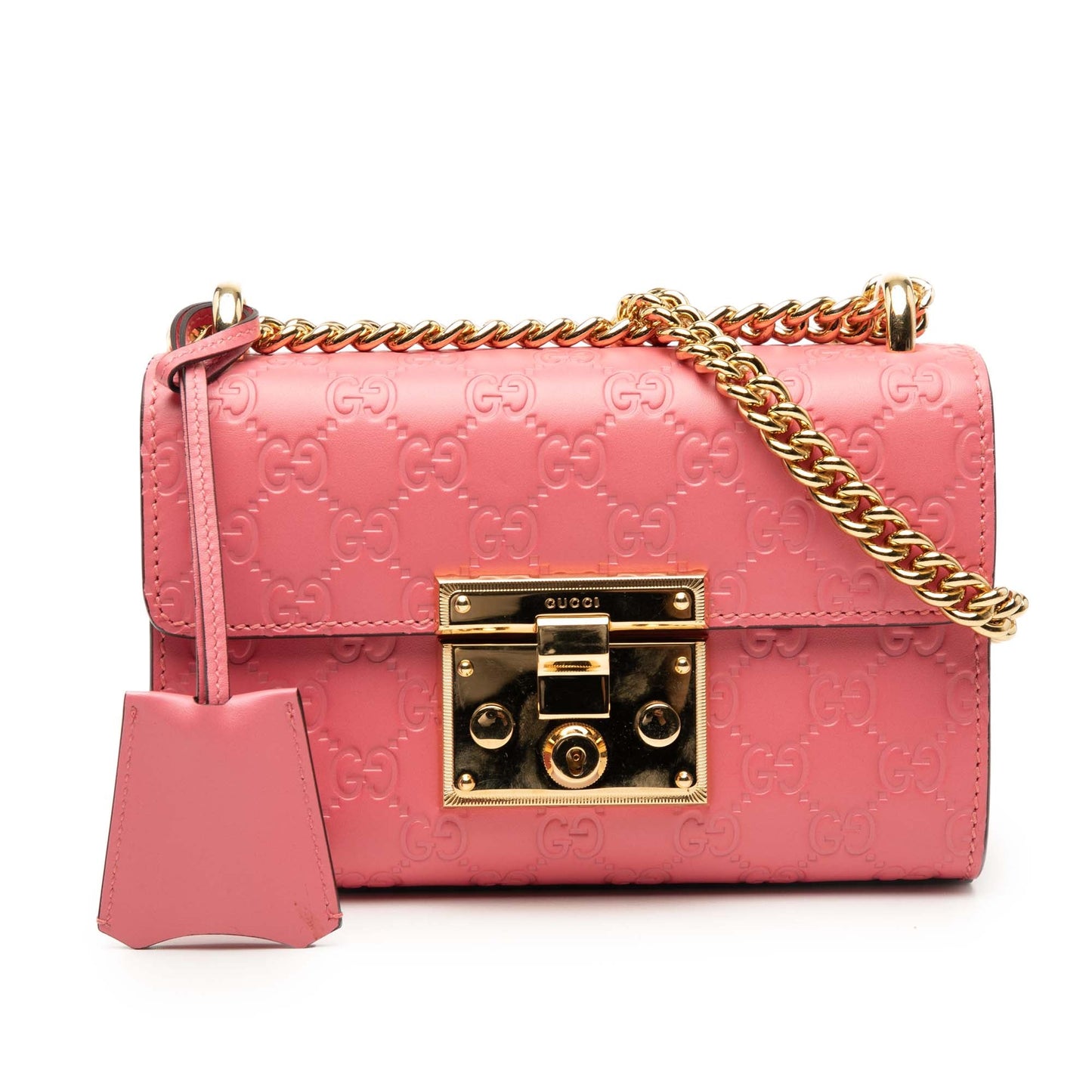 Gucci Small Guccissima Padlock Crossbody