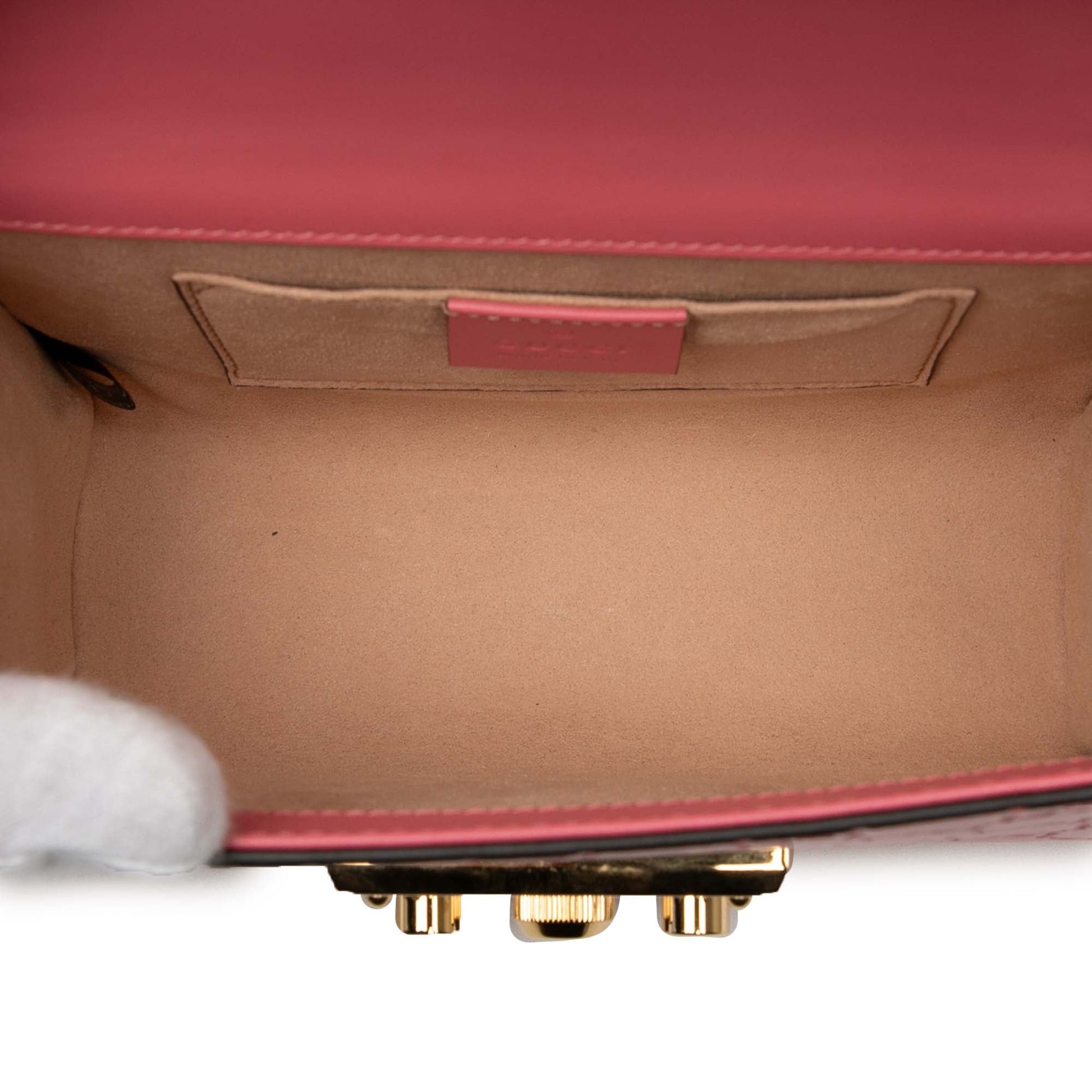 Gucci Small Guccissima Padlock Crossbody