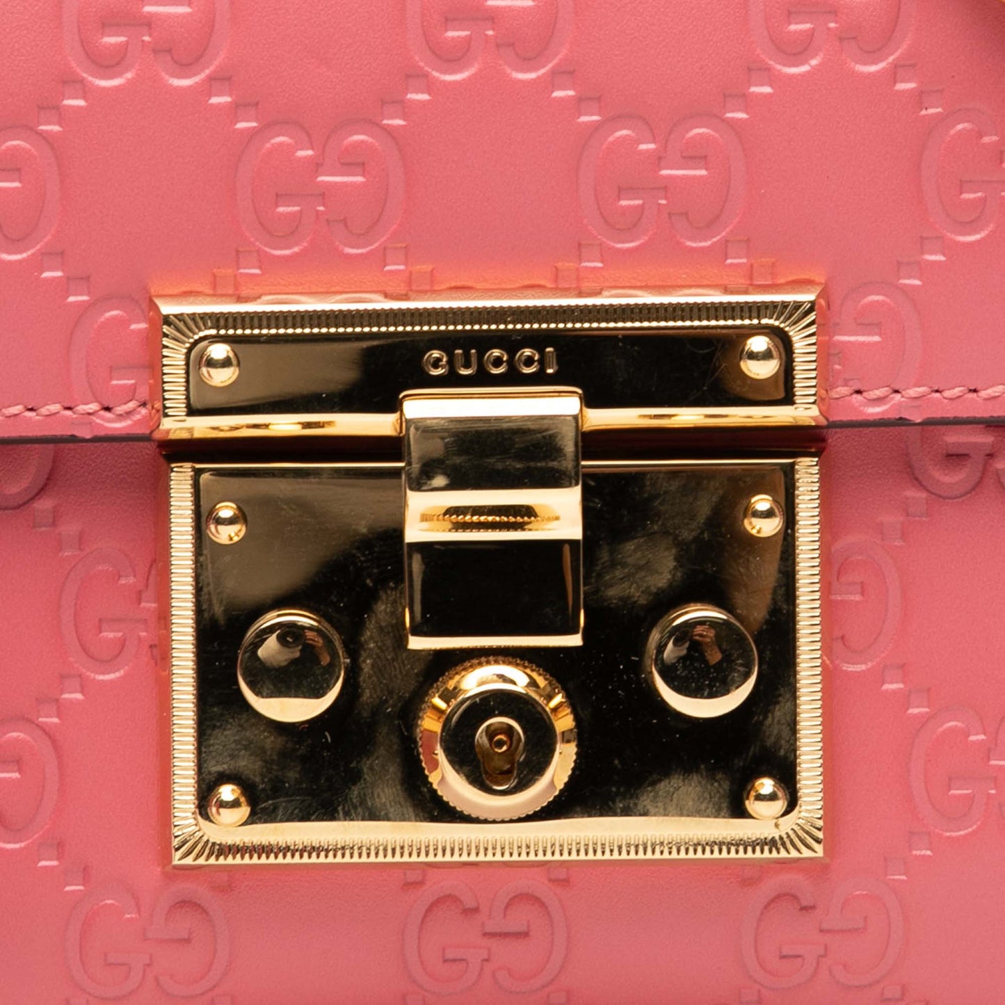 Gucci Small Guccissima Padlock Crossbody