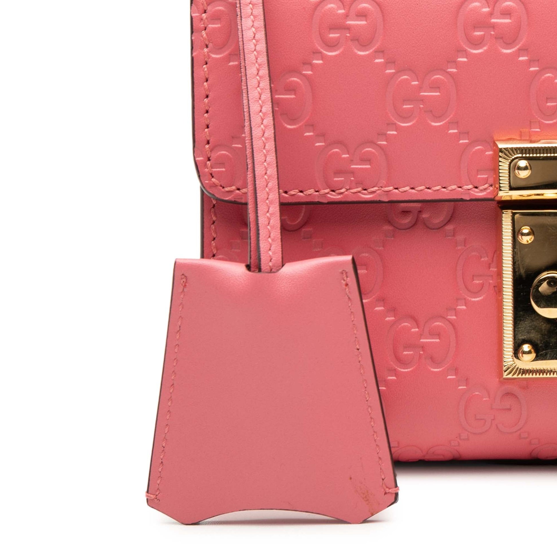 Gucci Small Guccissima Padlock Crossbody