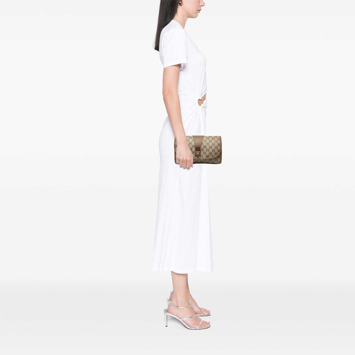 Gucci GG Supreme Web Clutch