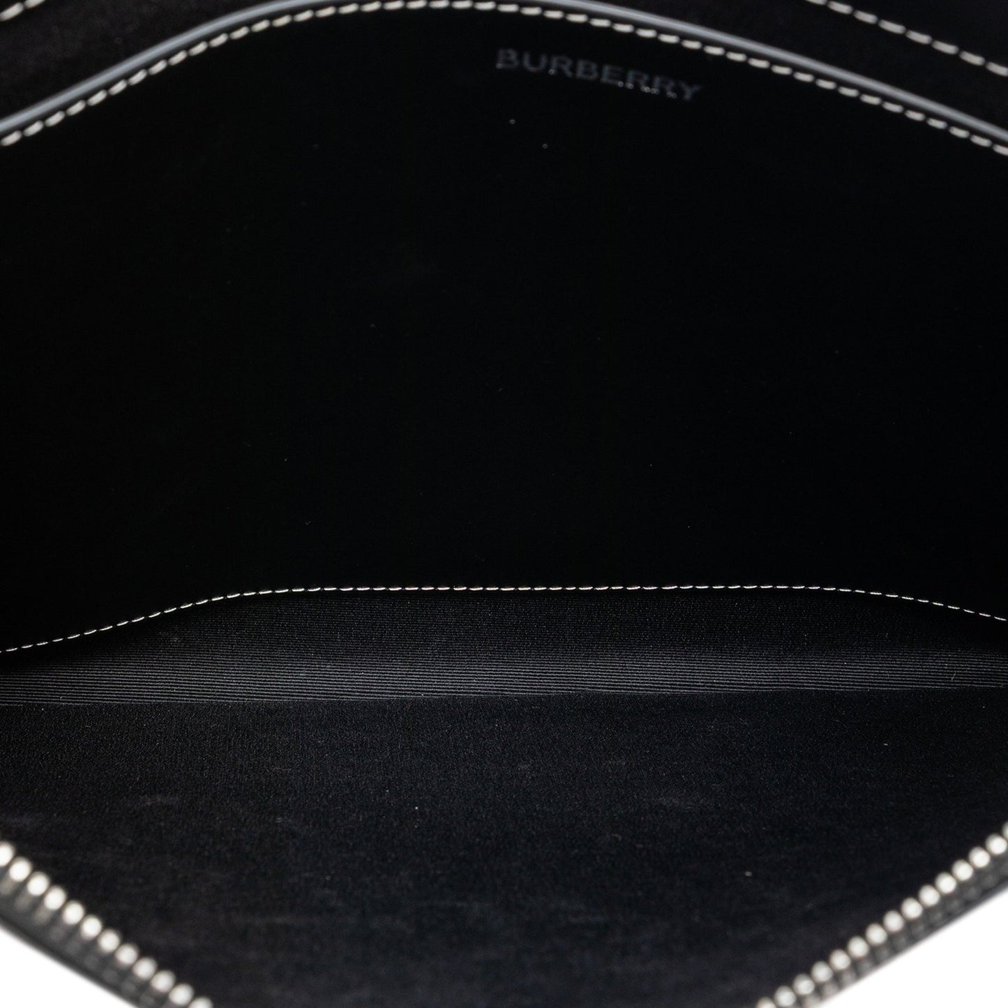 Burberry Check Coated Canvas Zip Pouch