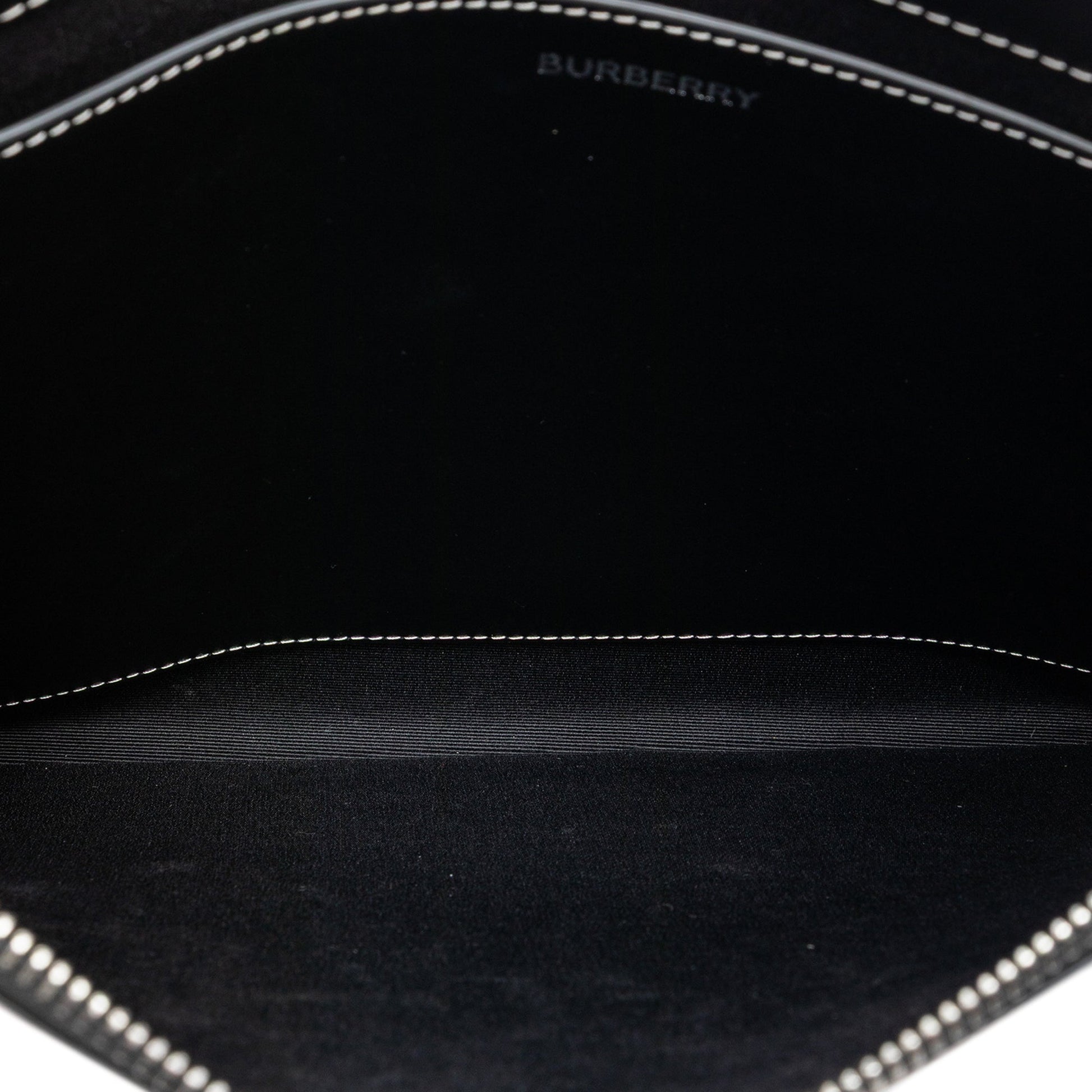 Burberry Check Coated Canvas Zip Pouch
