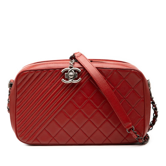 Chanel Medium Quilted Lambskin Coco Boy Camera Bag