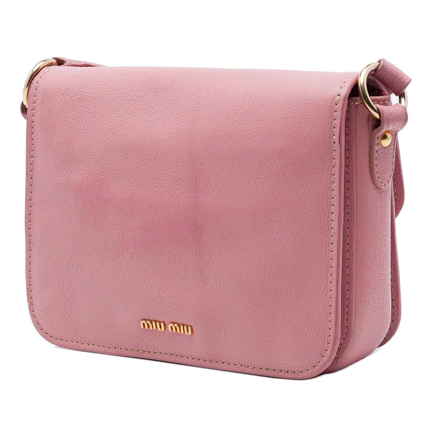 Miu Miu Goatskin Madras Crossbody