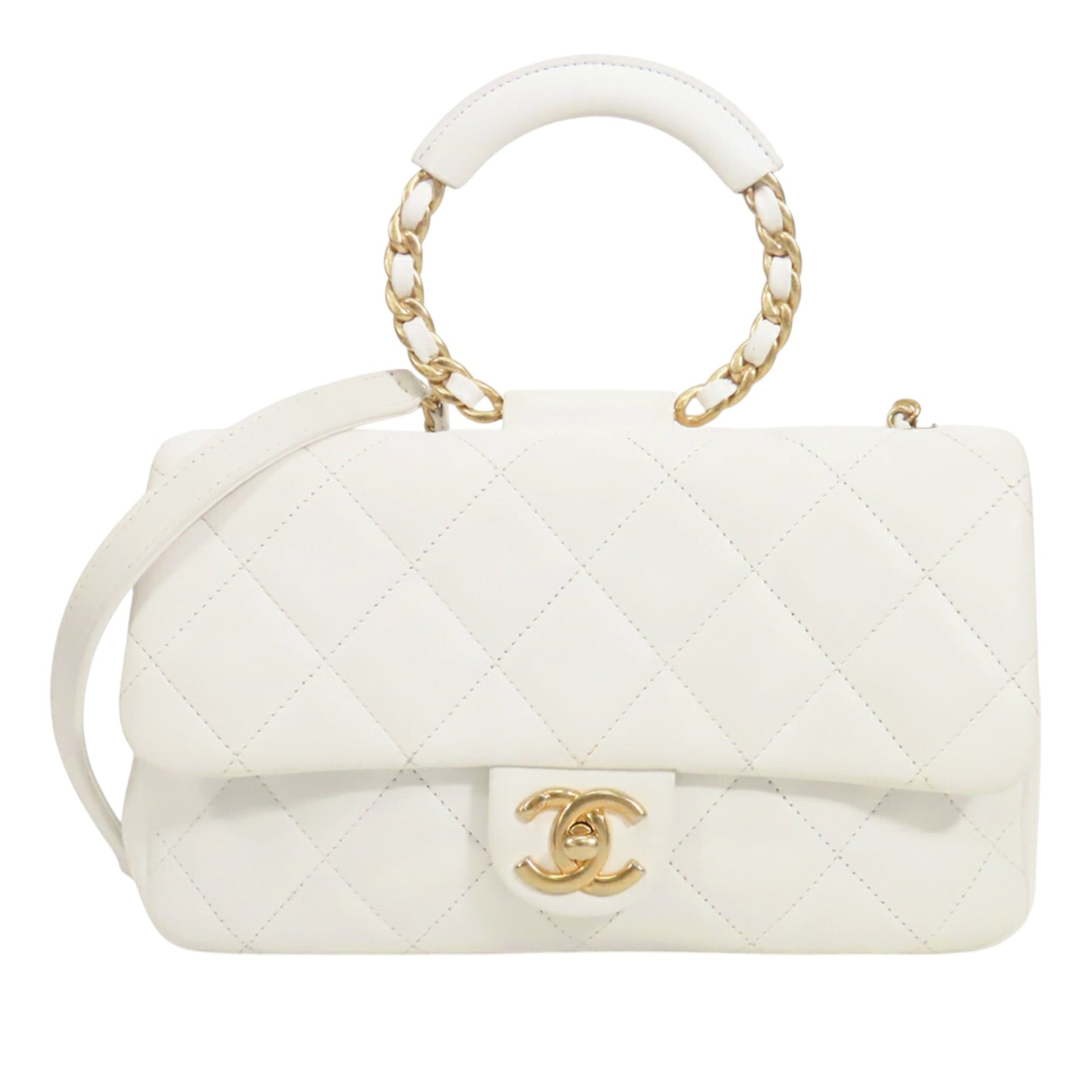 Chanel Medium Lambskin In The Loop Flap