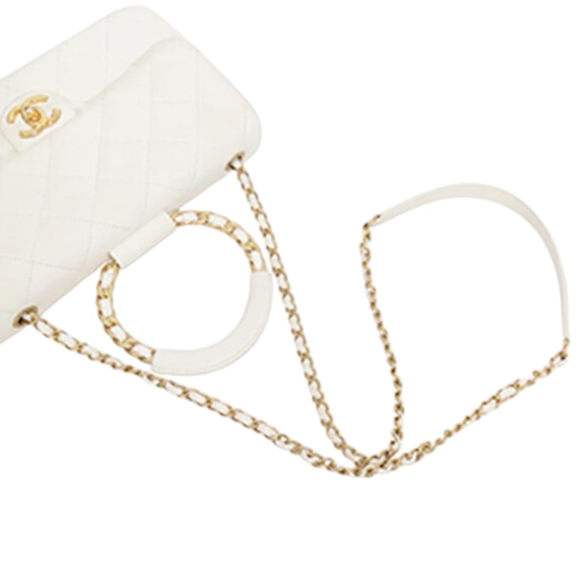 Chanel Medium Lambskin In The Loop Flap