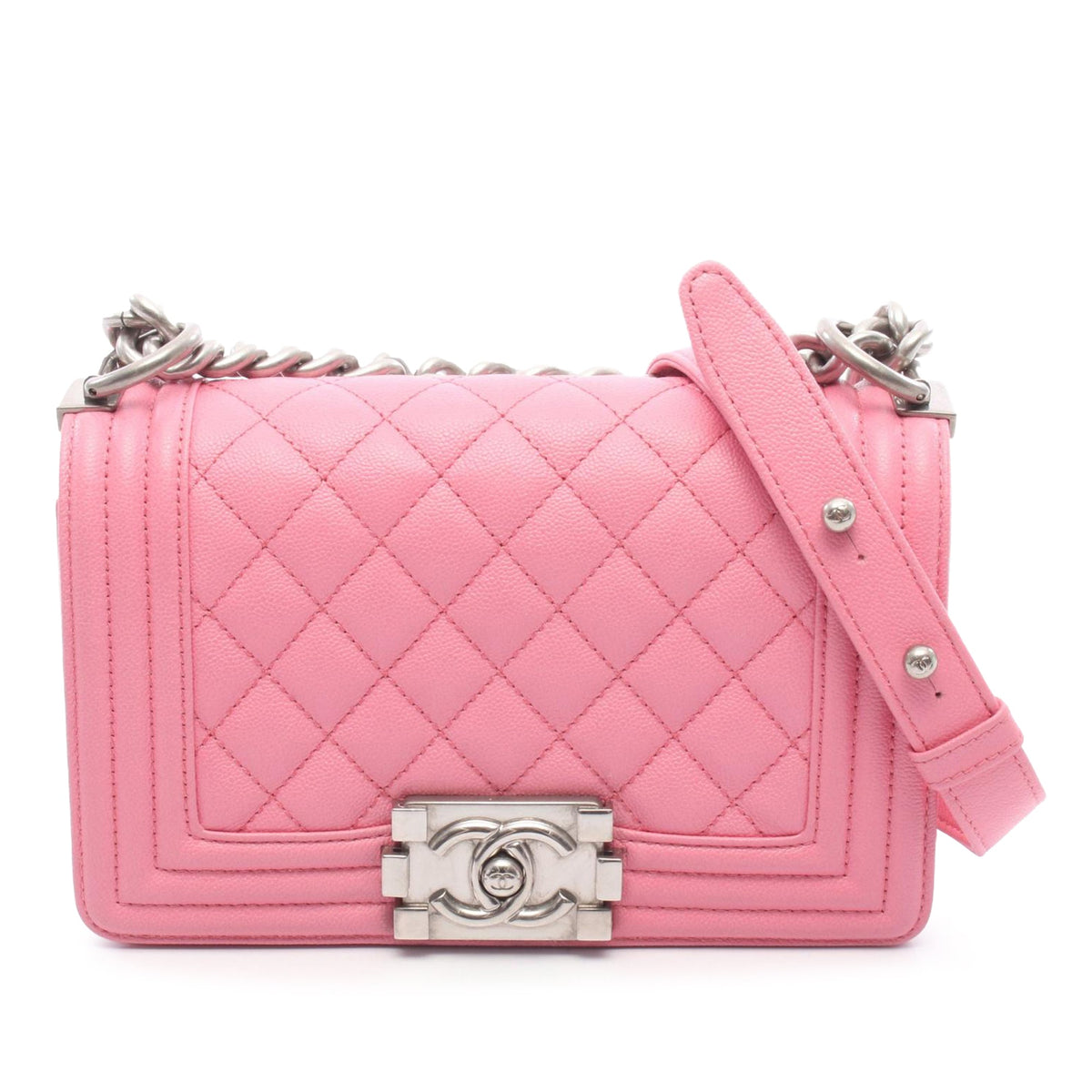 Chanel Small Quilted Caviar Boy Flap